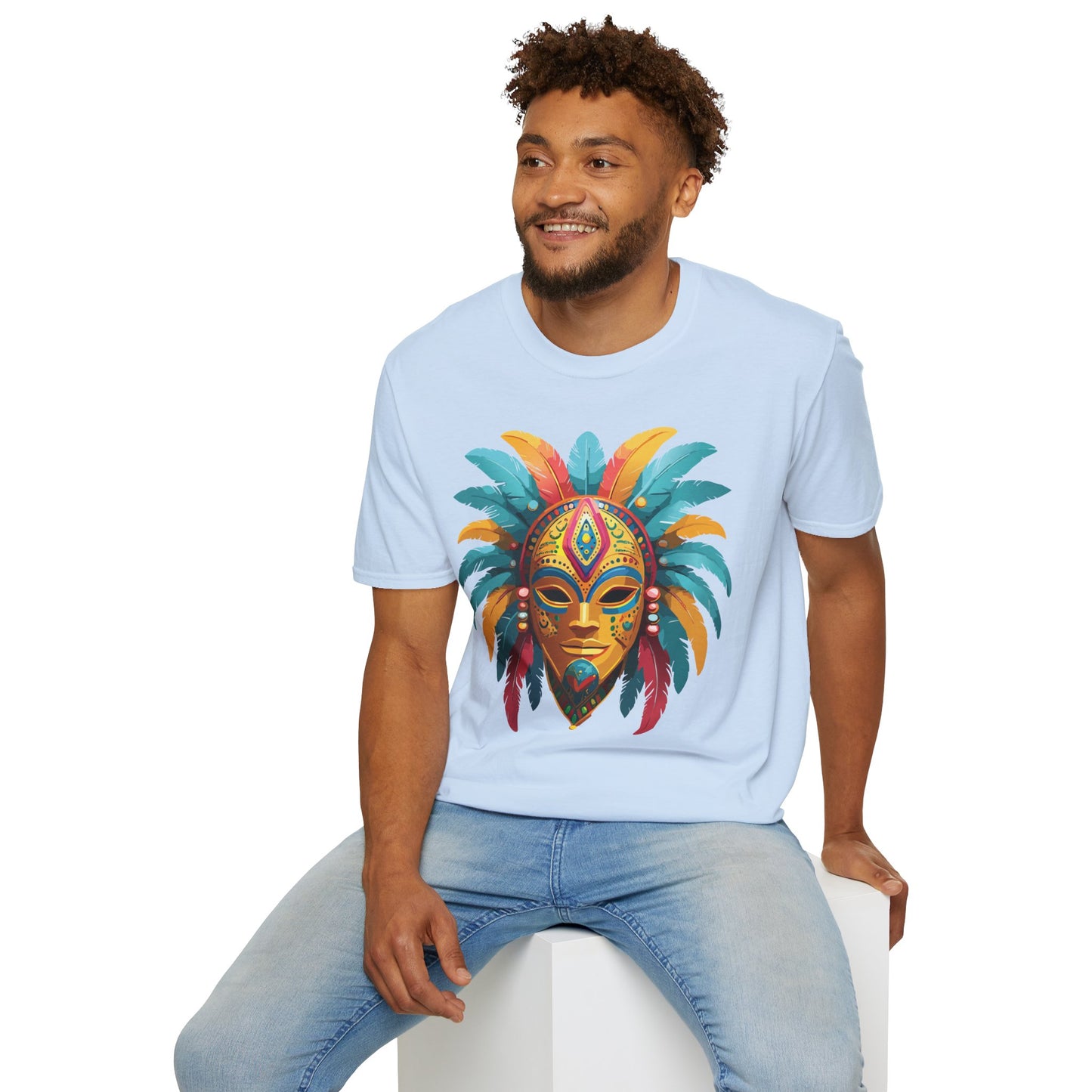 Mask Tee Shirt, Mask Shirt, Shirt with Mask, Masquerade Tees