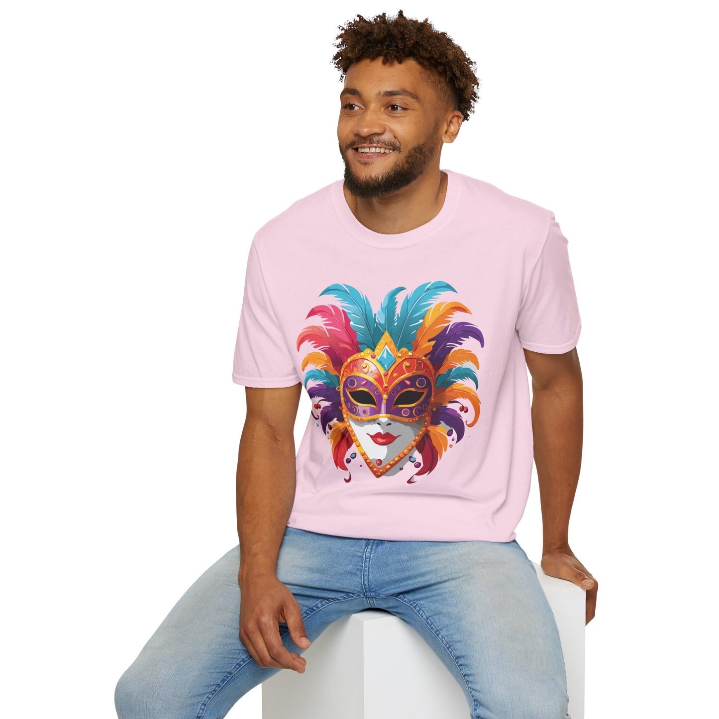 Mask Tee Shirt, Mask Shirt, Shirt with Mask, Masquerade Tees