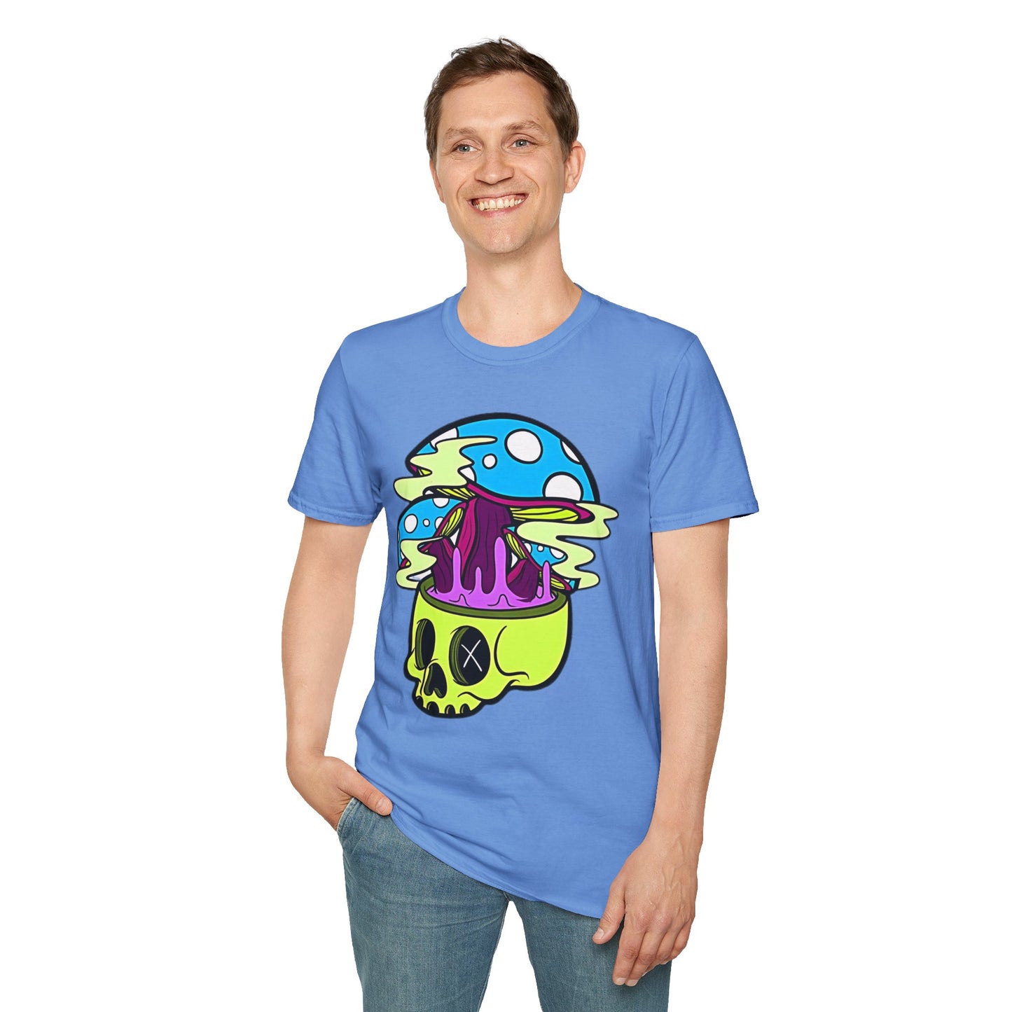 Skull Tee Shirt, Skeleton Shirt, Shirt with Skull, Shirt with Skeleton