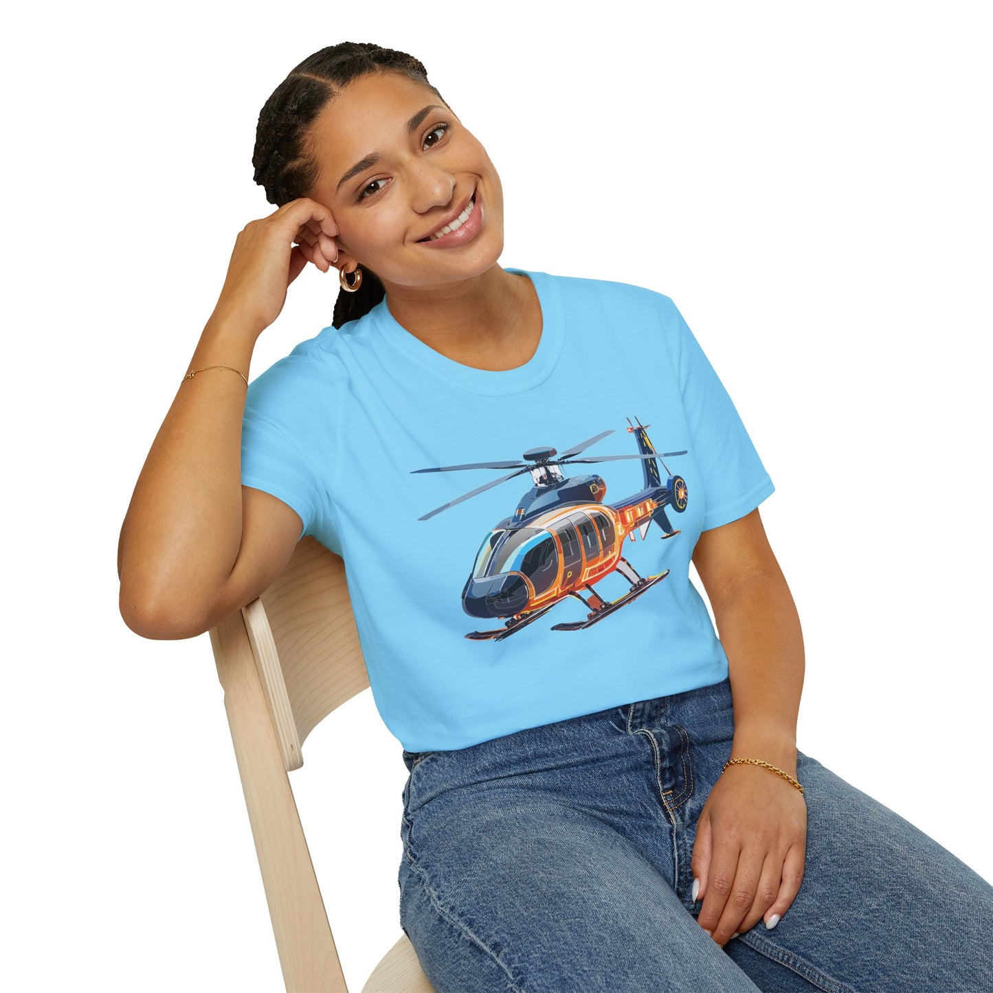 Chopper Shirt, Helicopter Shirt, Shirt with Helicopter, T Shirt with Chopper