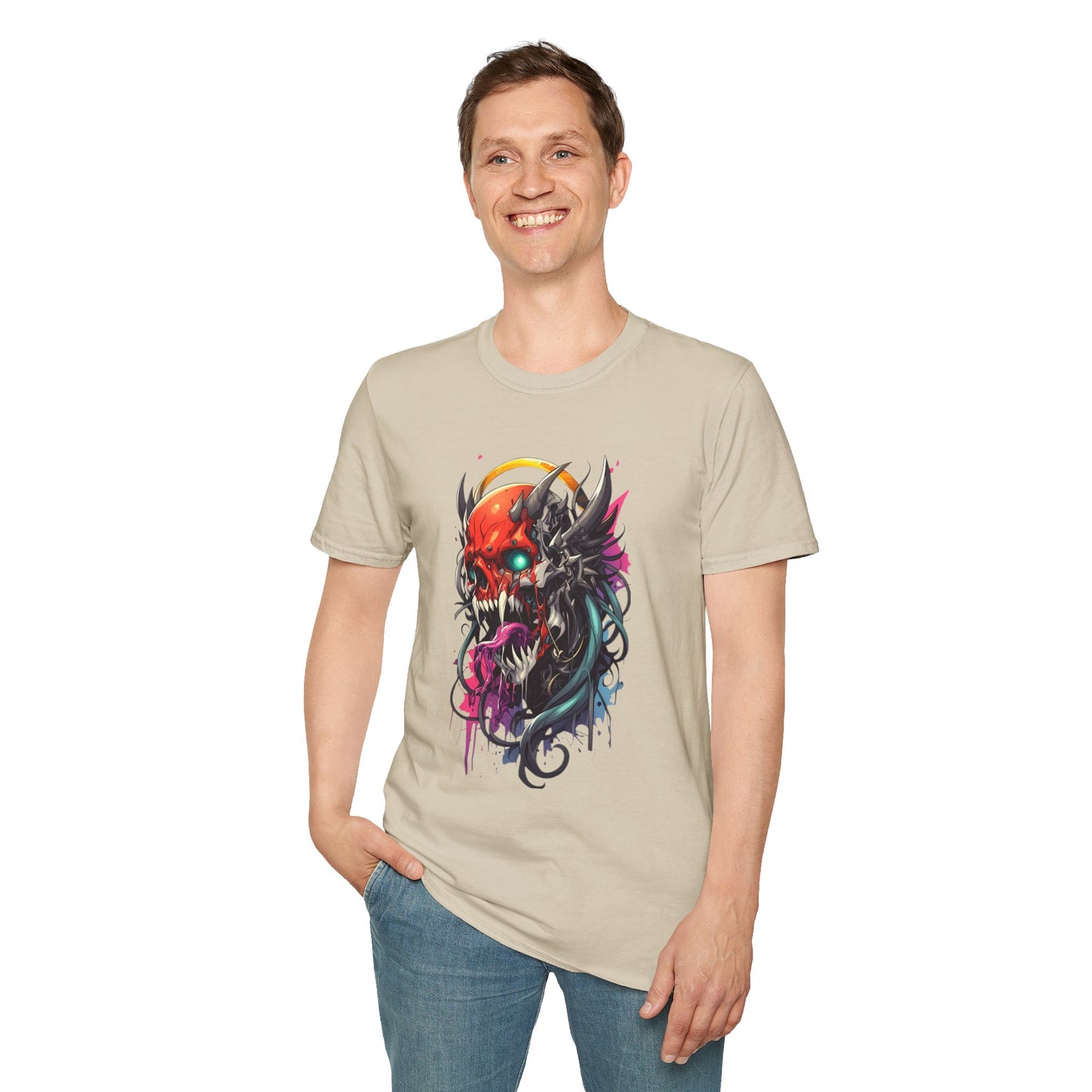 Skull Tee Shirt, Skeleton Shirt, Shirt with Skull, Shirt with Skeleton