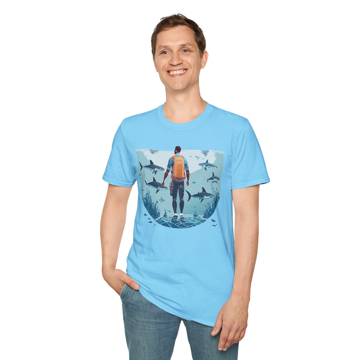 Ocean Tee Shirt, Ocean Shirt, Shirt with Ocean, U boat Tees, Shirt with U-Boat