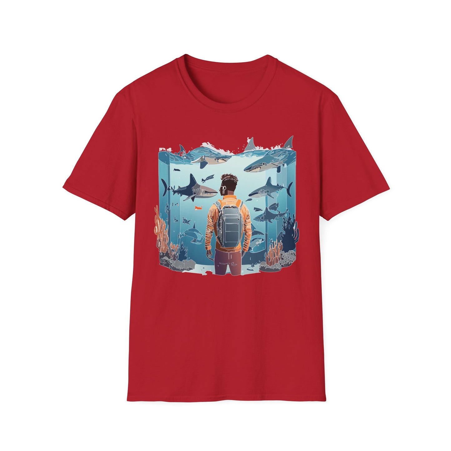 Ocean Tee Shirt, Ocean Shirt, Shirt with Ocean, U boat Tees, Shirt with U-Boat