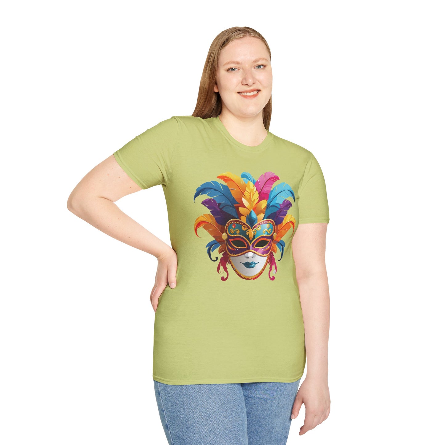 Mask Tee Shirt, Mask Shirt, Shirt with Mask, Masquerade Tees