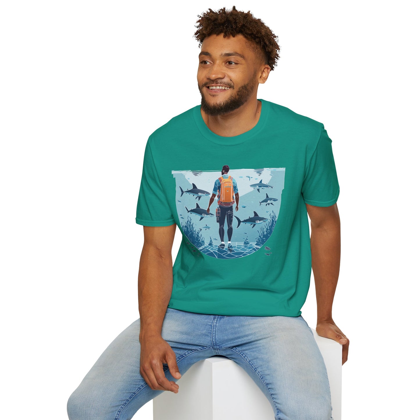 Ocean Tee Shirt, Ocean Shirt, Shirt with Ocean, U boat Tees, Shirt with U-Boat