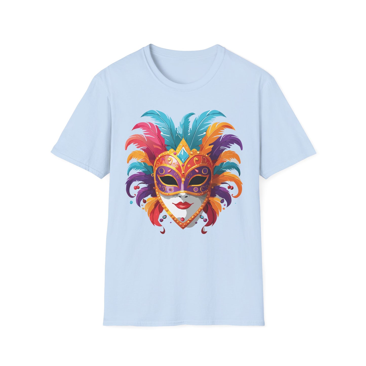 Mask Tee Shirt, Mask Shirt, Shirt with Mask, Masquerade Tees