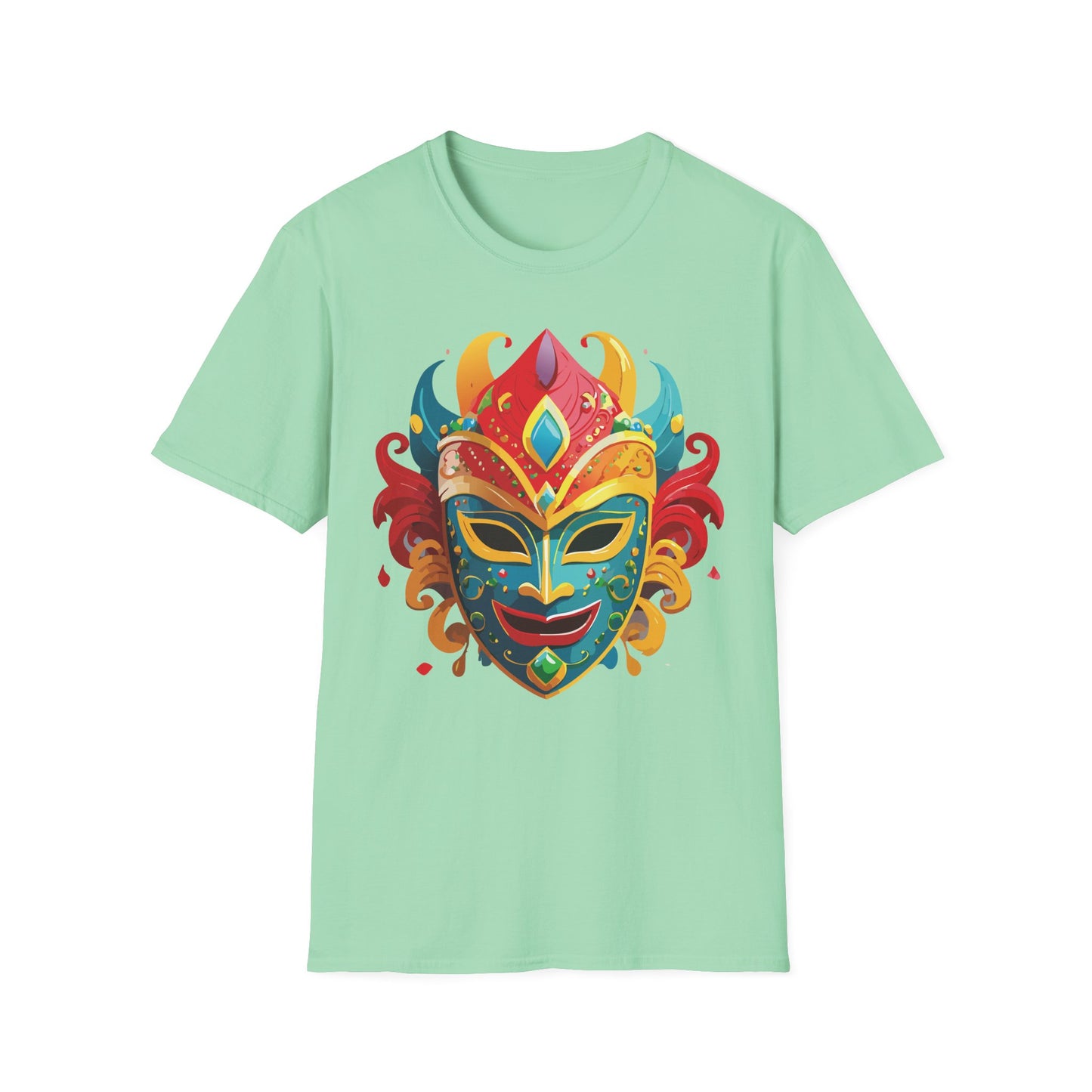 Mask Tee Shirt, Mask Shirt, Shirt with Mask, Masquerade Tees