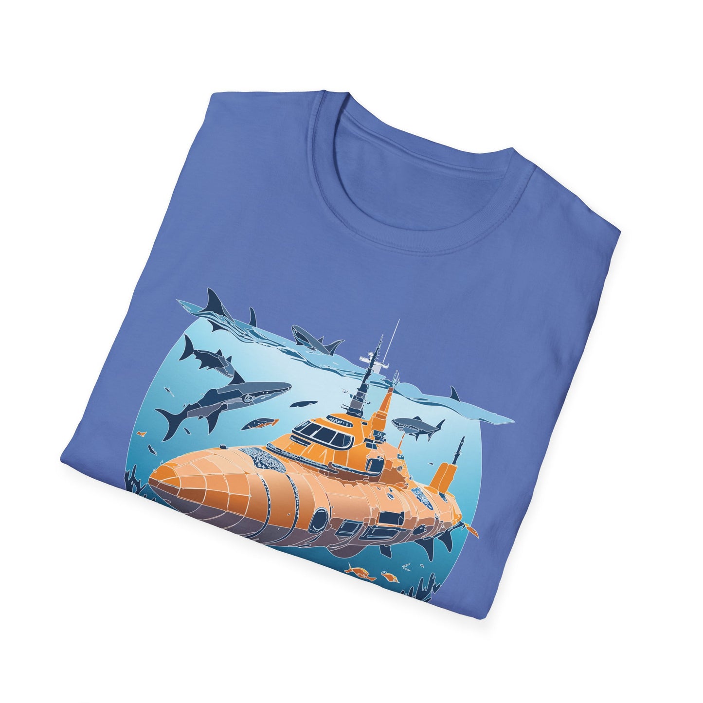 Ocean Tee Shirt, Ocean Shirt, Shirt with Ocean, U boat Tees, Shirt with U-Boat