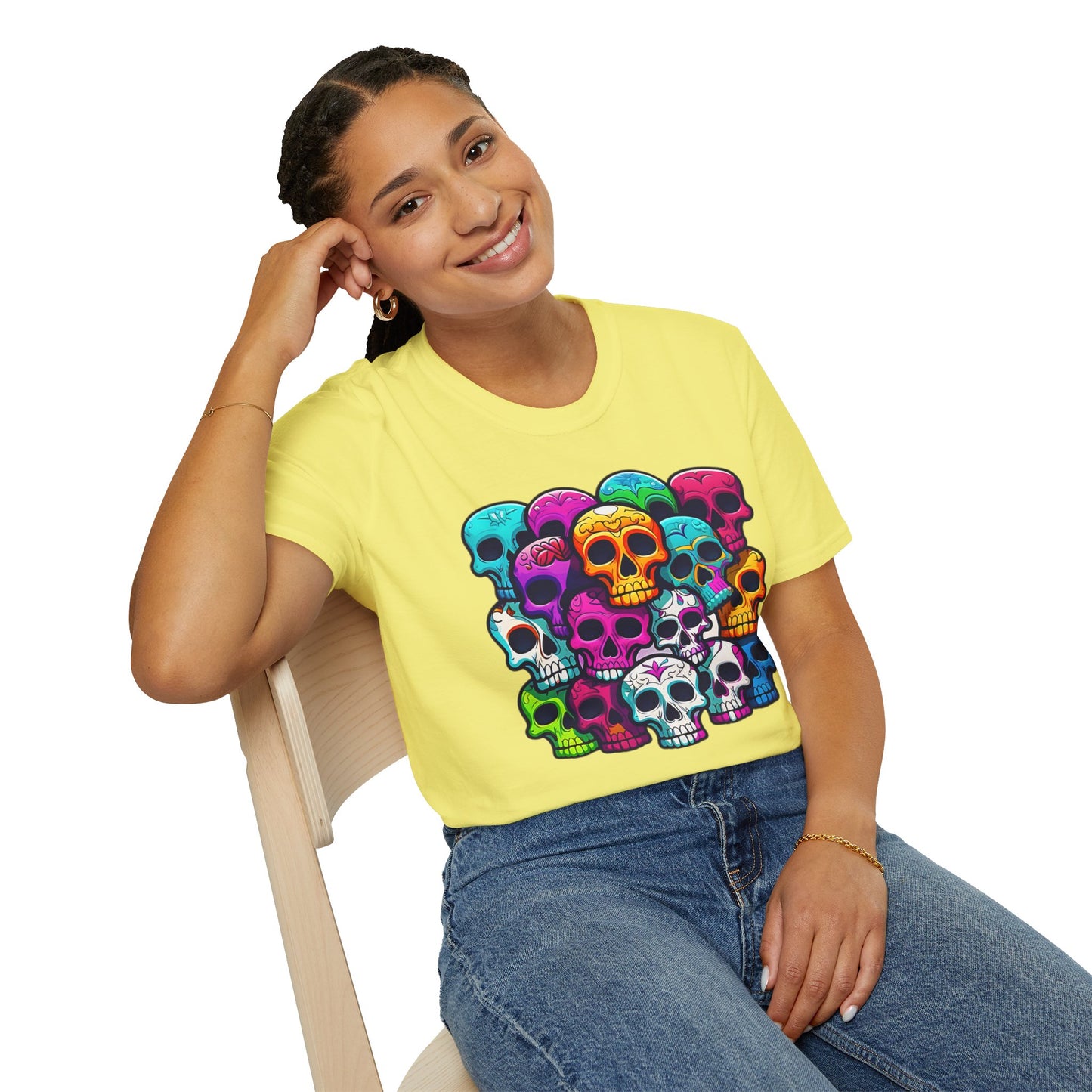 Skull Tee Shirt, Skeleton Shirt, Shirt with Skull, Shirt with Skeleton