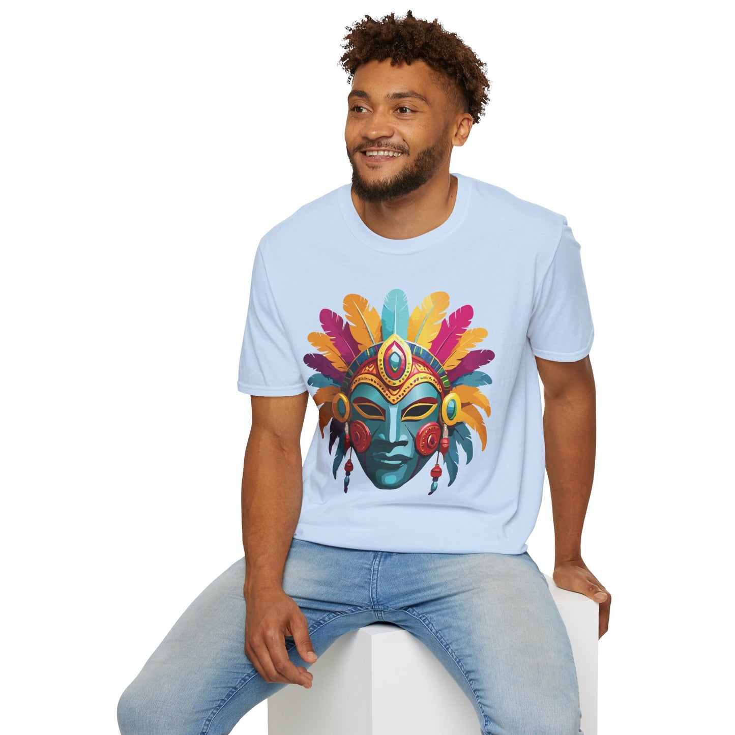 Mask Tee Shirt, Mask Shirt, Shirt with Mask, Masquerade Tees