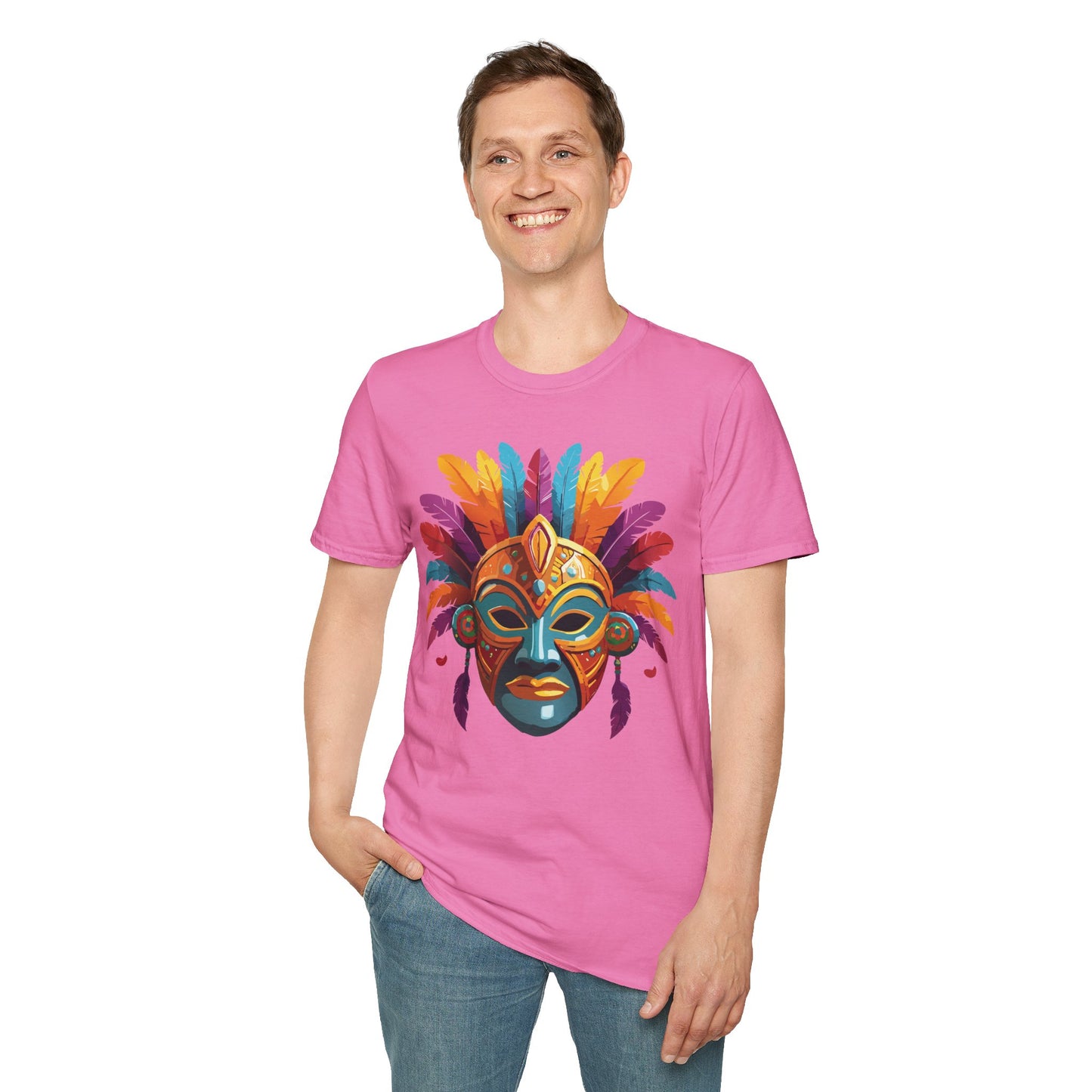 Mask Tee Shirt, Mask Shirt, Shirt with Mask, Masquerade Tees