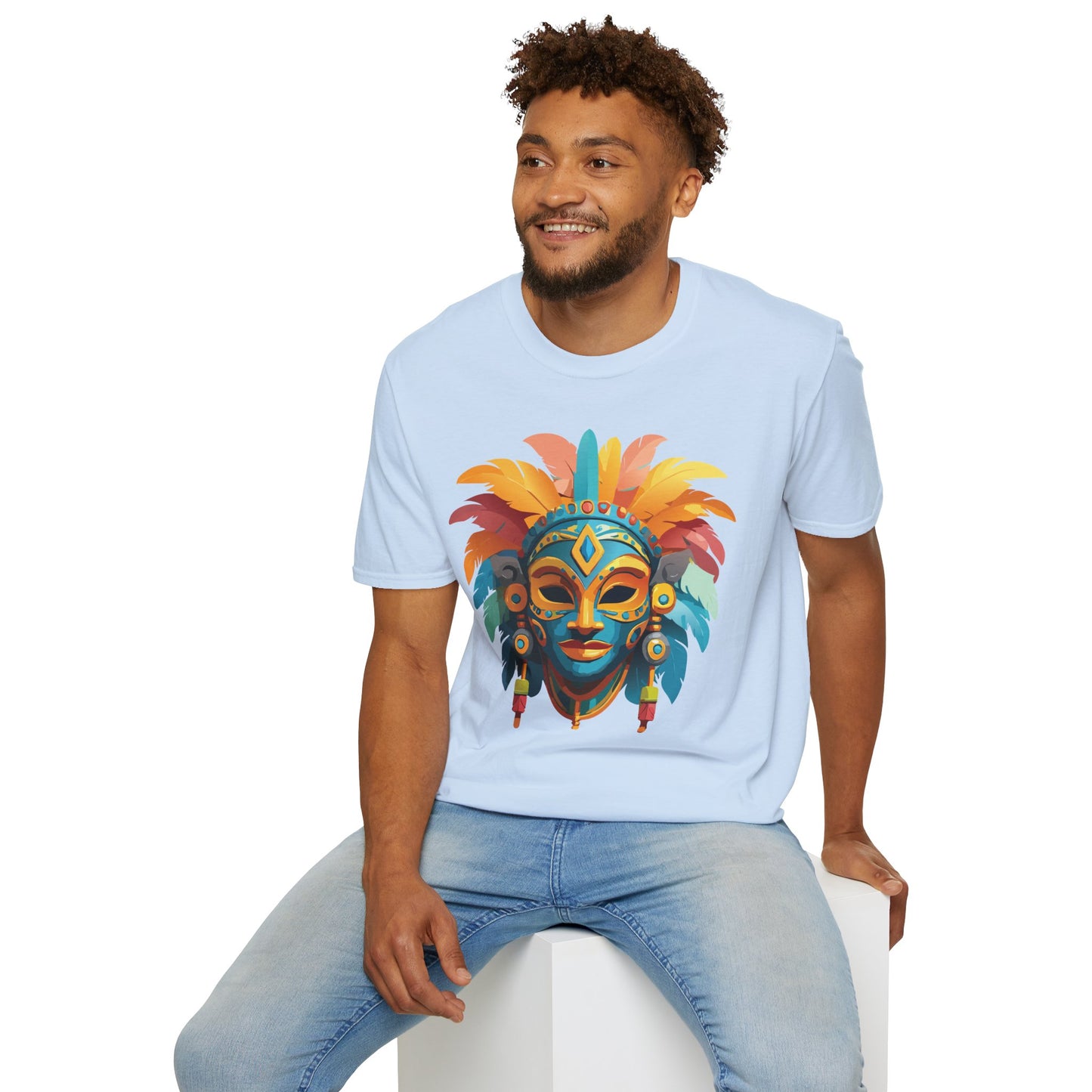 Mask Tee Shirt, Mask Shirt, Shirt with Mask, Masquerade Tees
