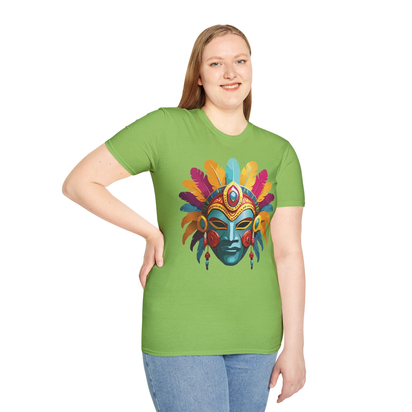 Mask Tee Shirt, Mask Shirt, Shirt with Mask, Masquerade Tees