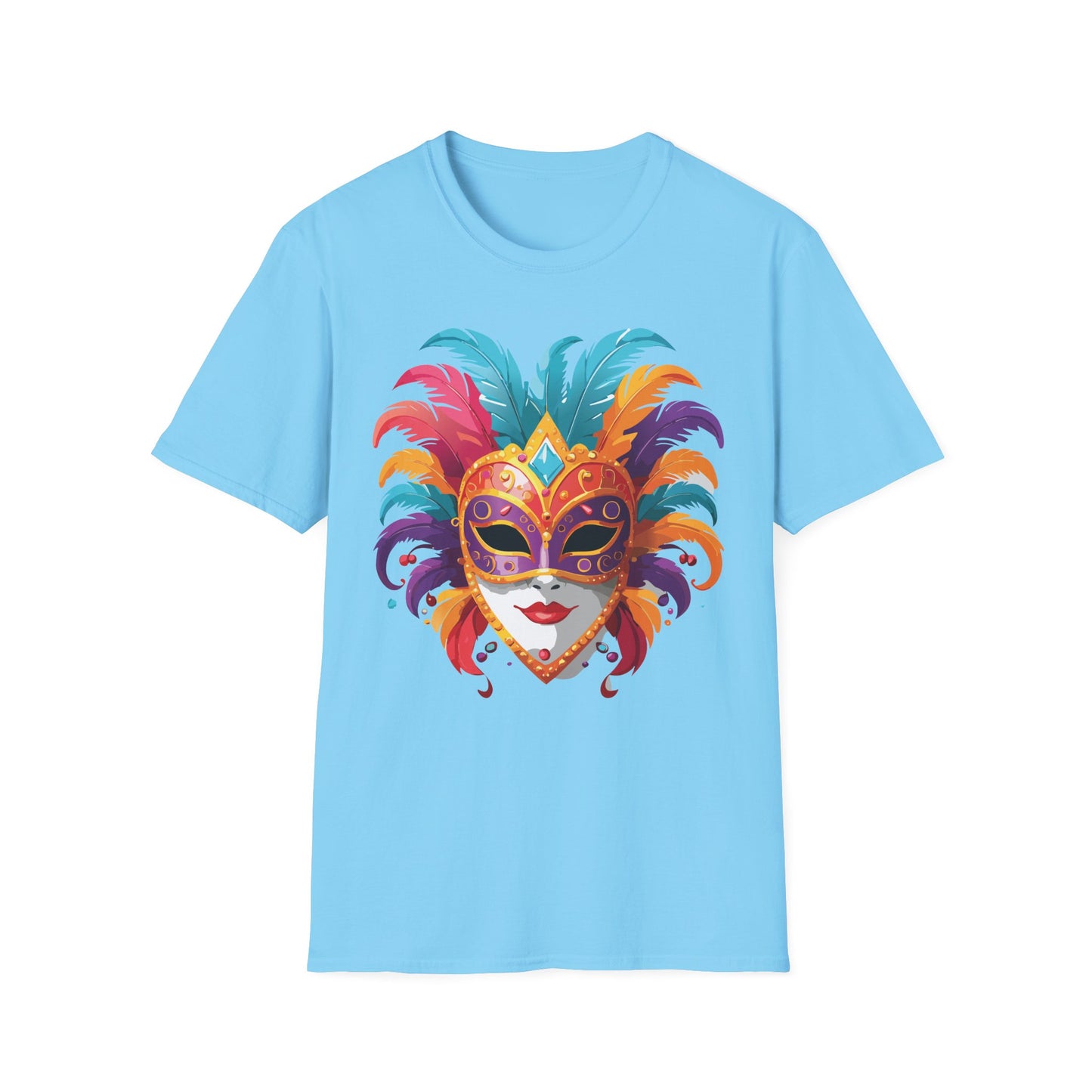 Mask Tee Shirt, Mask Shirt, Shirt with Mask, Masquerade Tees