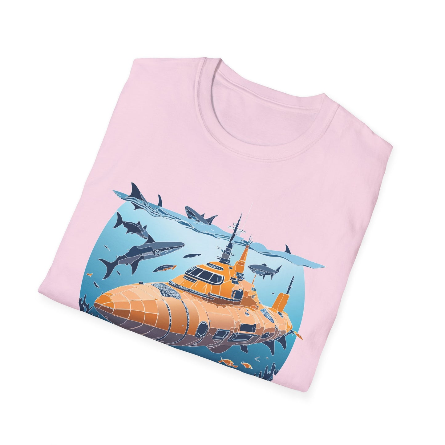 Ocean Tee Shirt, Ocean Shirt, Shirt with Ocean, U boat Tees, Shirt with U-Boat