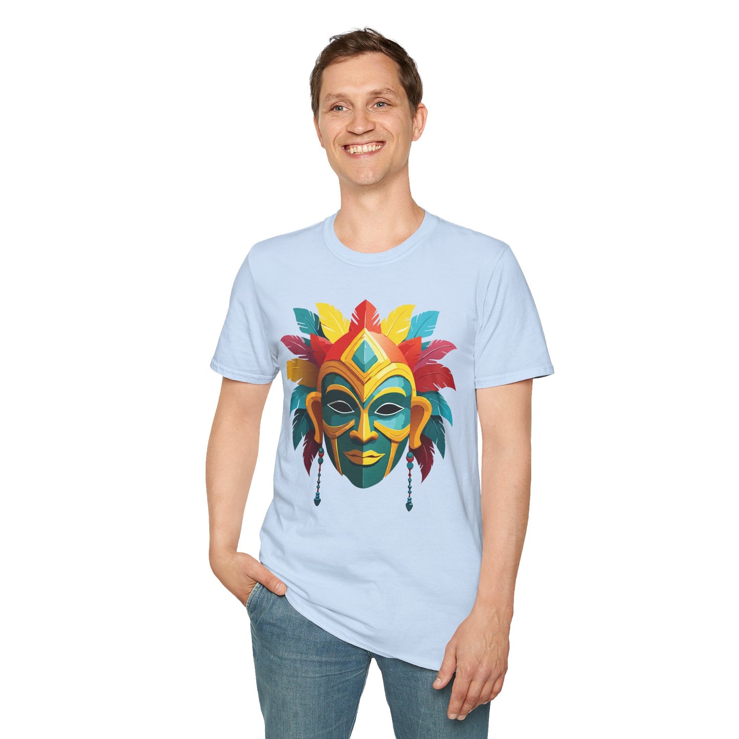 Mask Tee Shirt, Mask Shirt, Shirt with Mask, Masquerade Tees