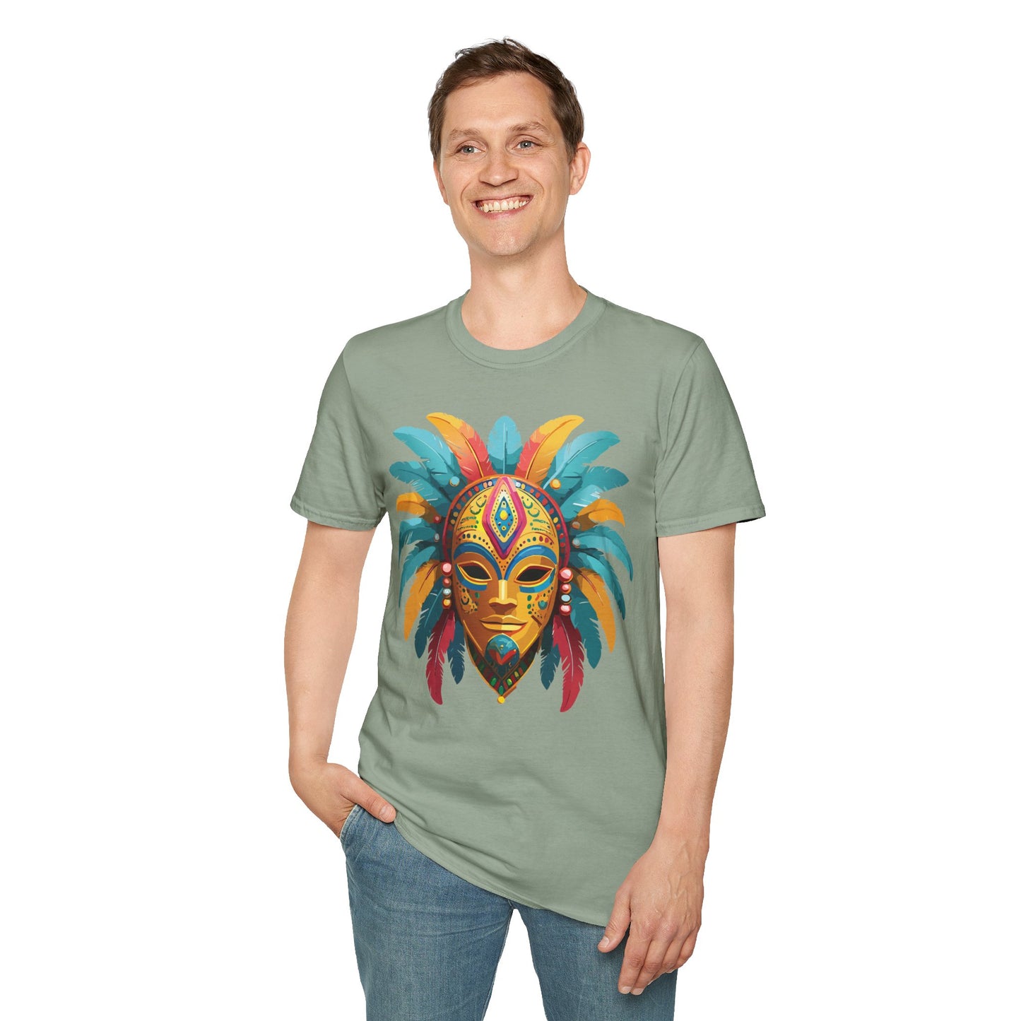 Mask Tee Shirt, Mask Shirt, Shirt with Mask, Masquerade Tees