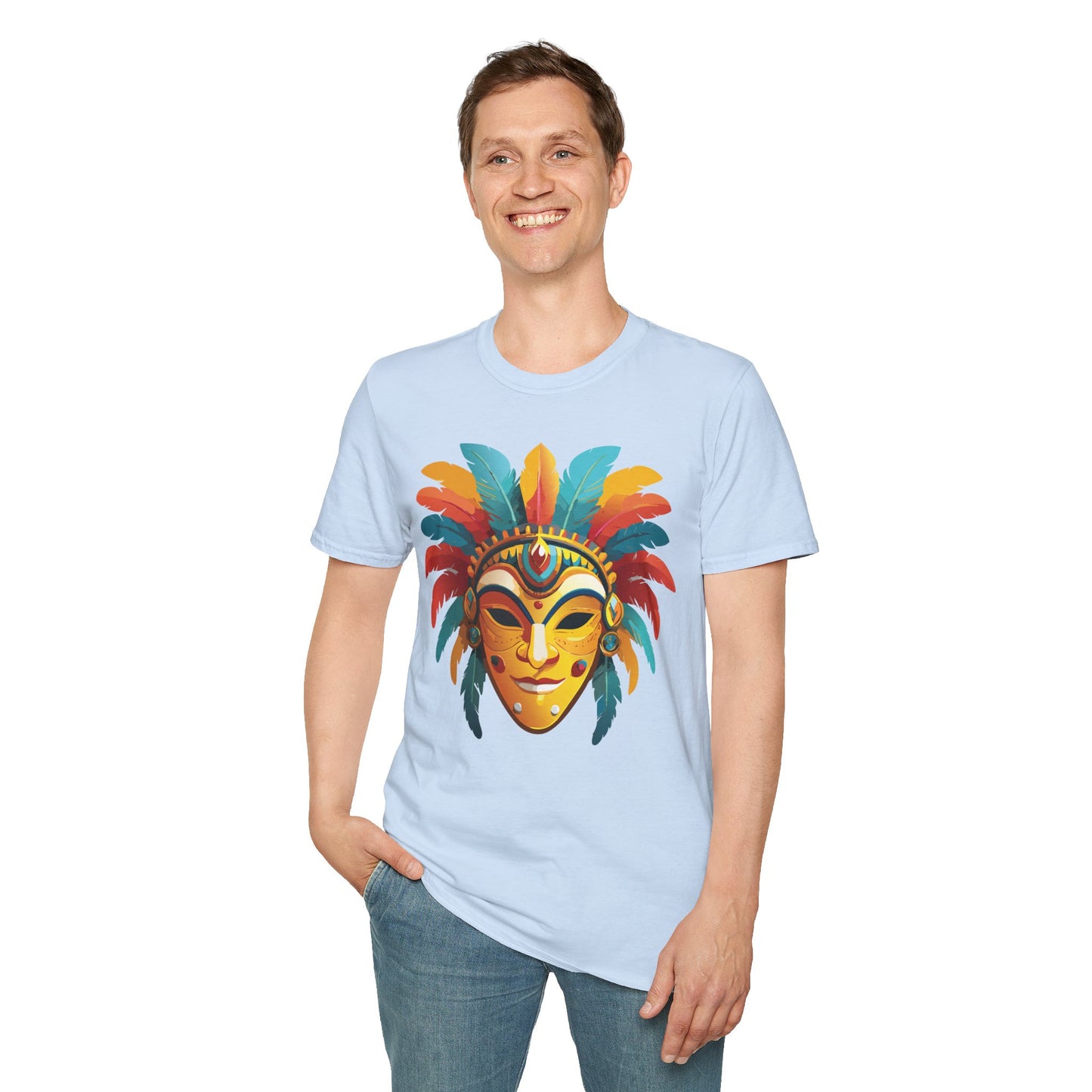 Mask Tee Shirt, Mask Shirt, Shirt with Mask, Masquerade Tees