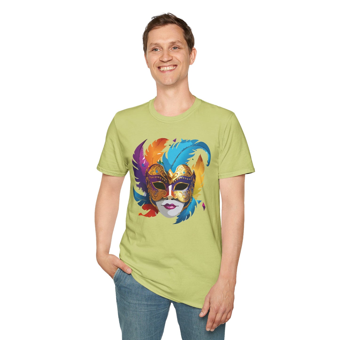 Mask Tee Shirt, Mask Shirt, Shirt with Mask, Masquerade Tees