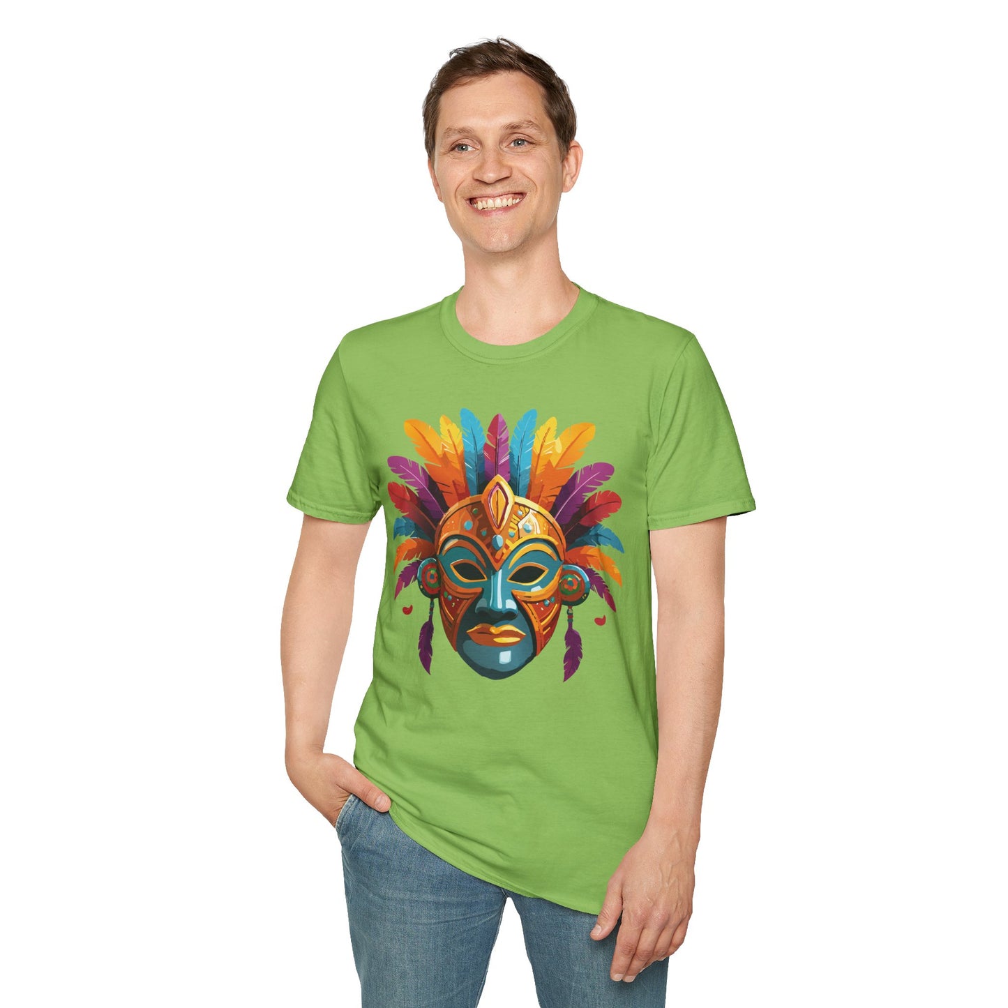 Mask Tee Shirt, Mask Shirt, Shirt with Mask, Masquerade Tees