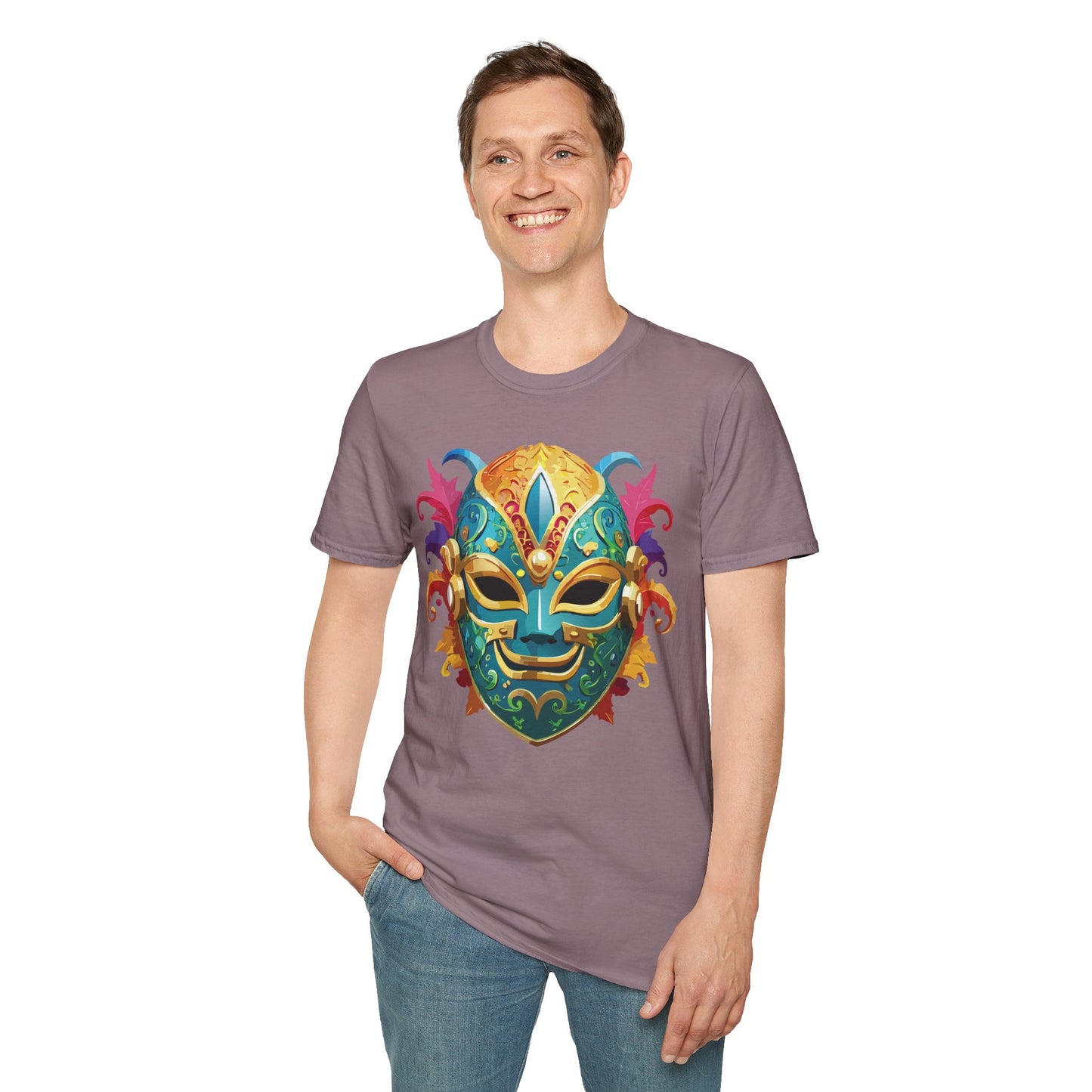 Mask Tee Shirt, Mask Shirt, Shirt with Mask, Masquerade Tees
