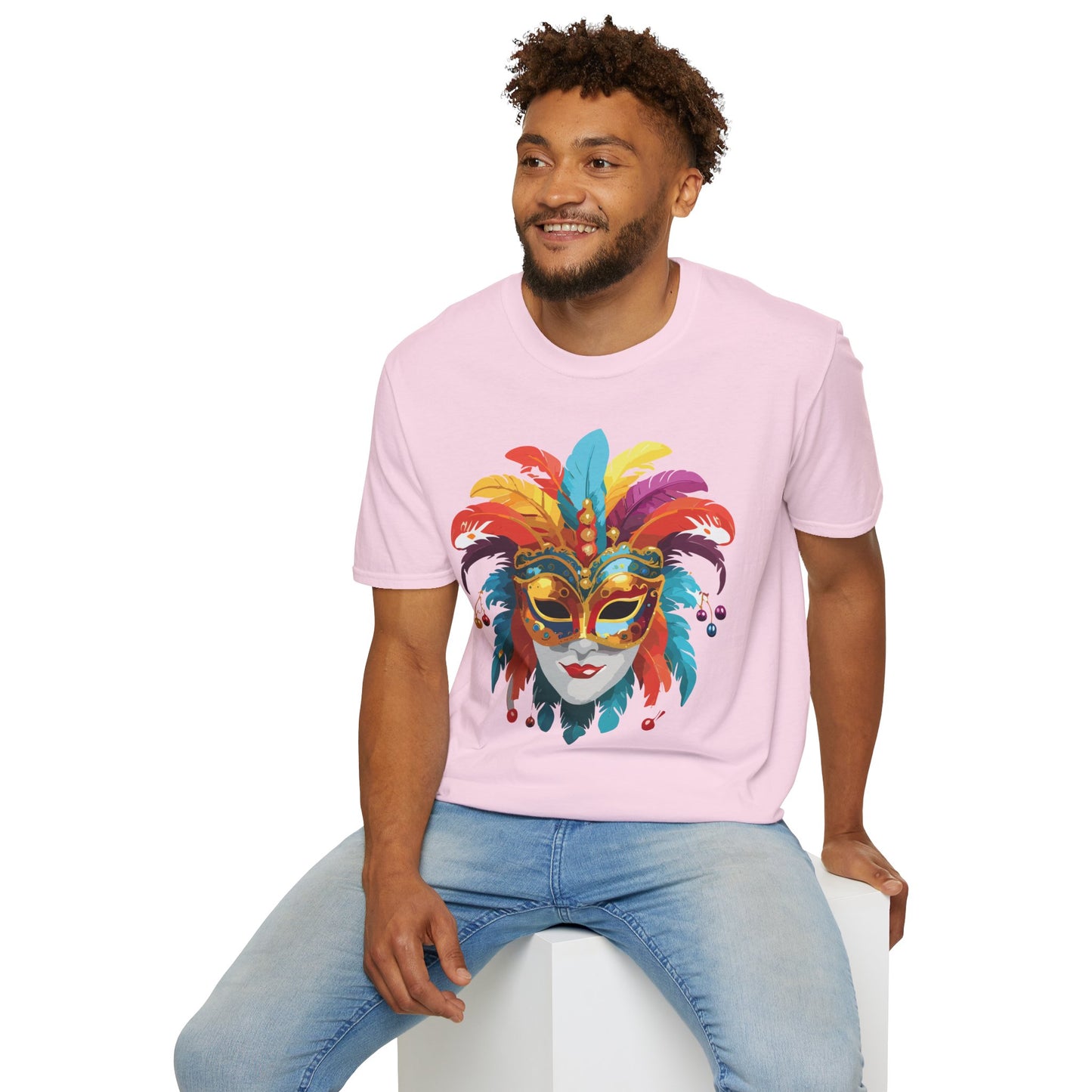 Mask Tee Shirt, Mask Shirt, Shirt with Mask, Masquerade Tees