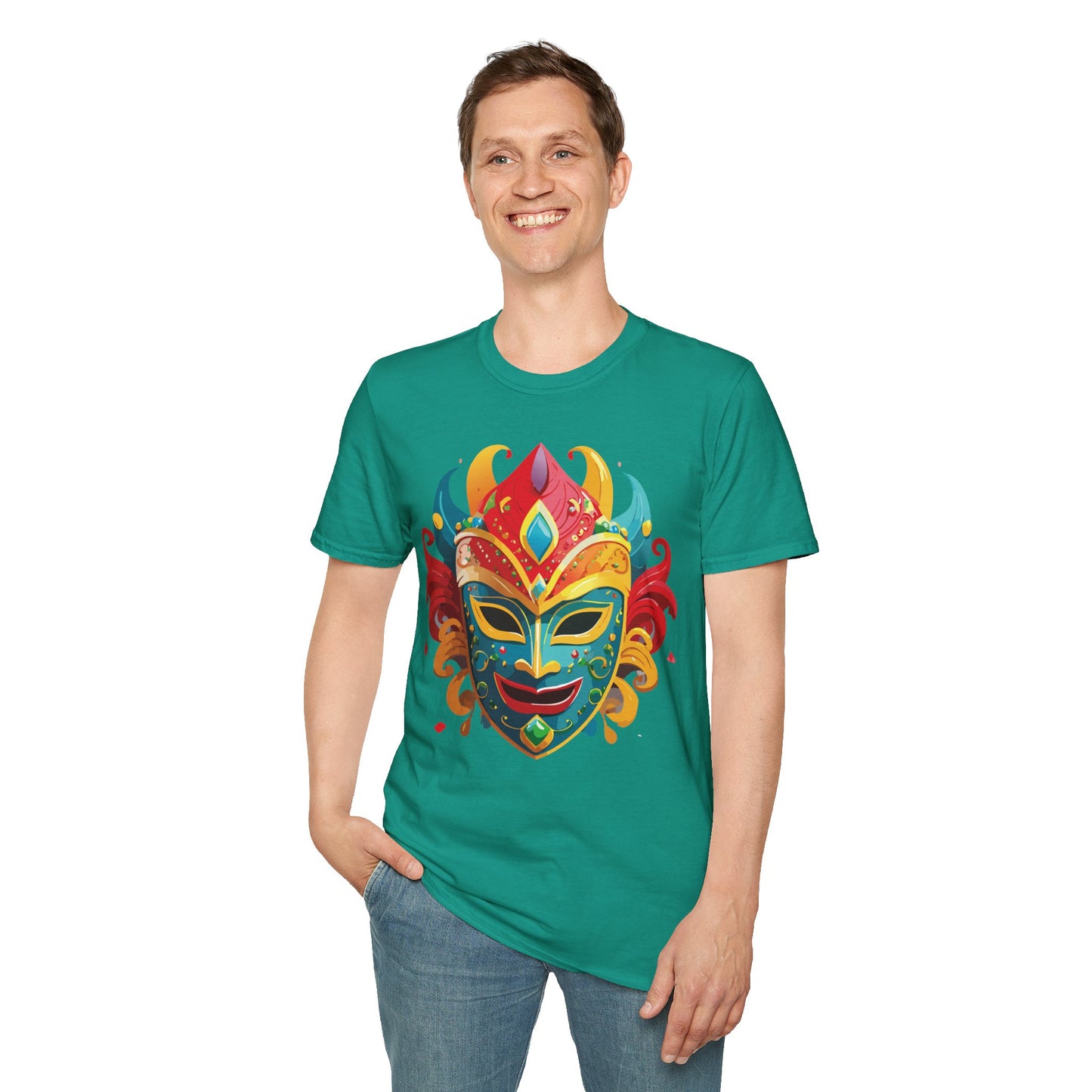 Mask Tee Shirt, Mask Shirt, Shirt with Mask, Masquerade Tees