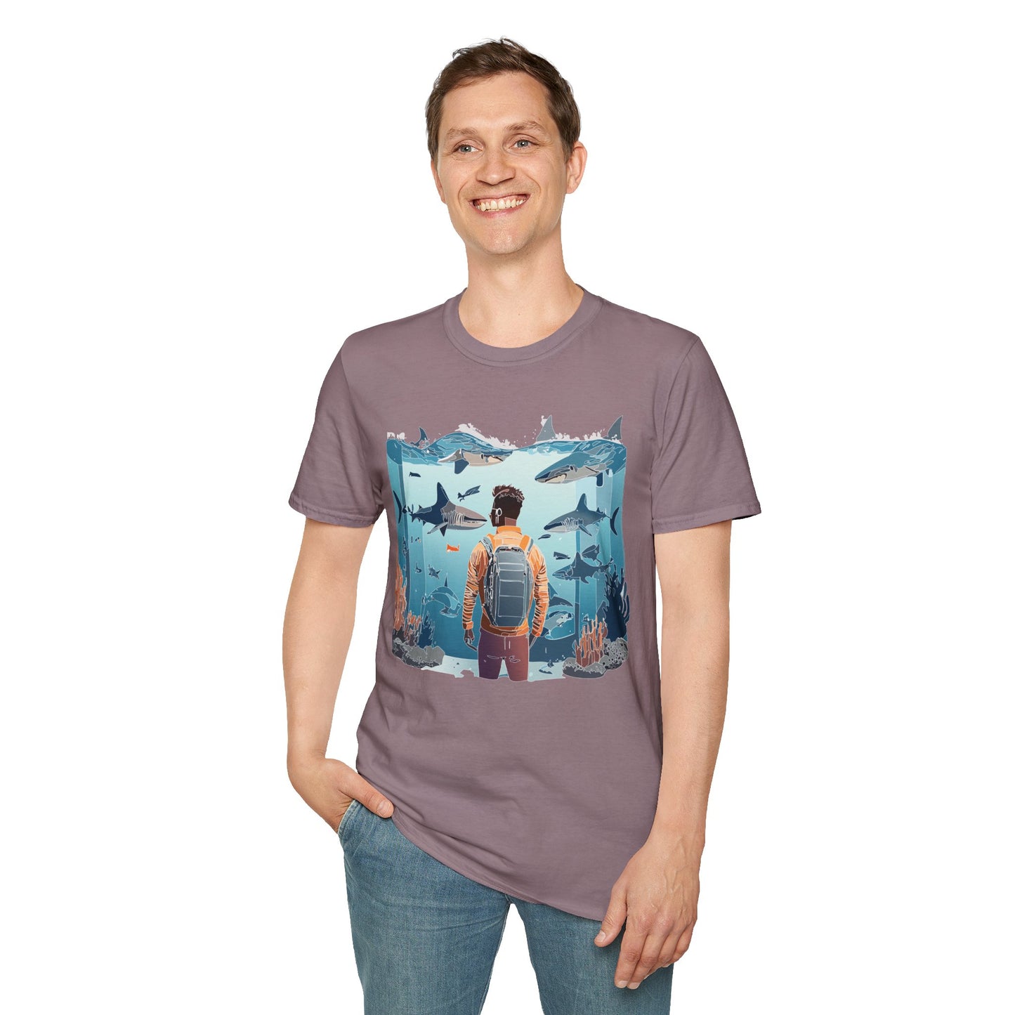 Ocean Tee Shirt, Ocean Shirt, Shirt with Ocean, U boat Tees, Shirt with U-Boat