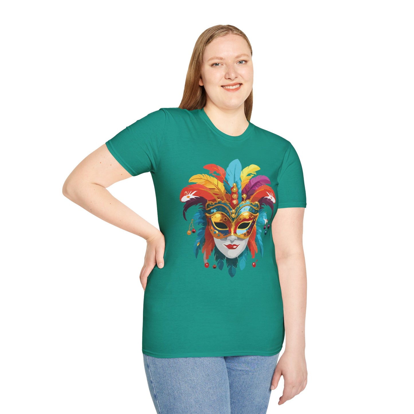 Mask Tee Shirt, Mask Shirt, Shirt with Mask, Masquerade Tees