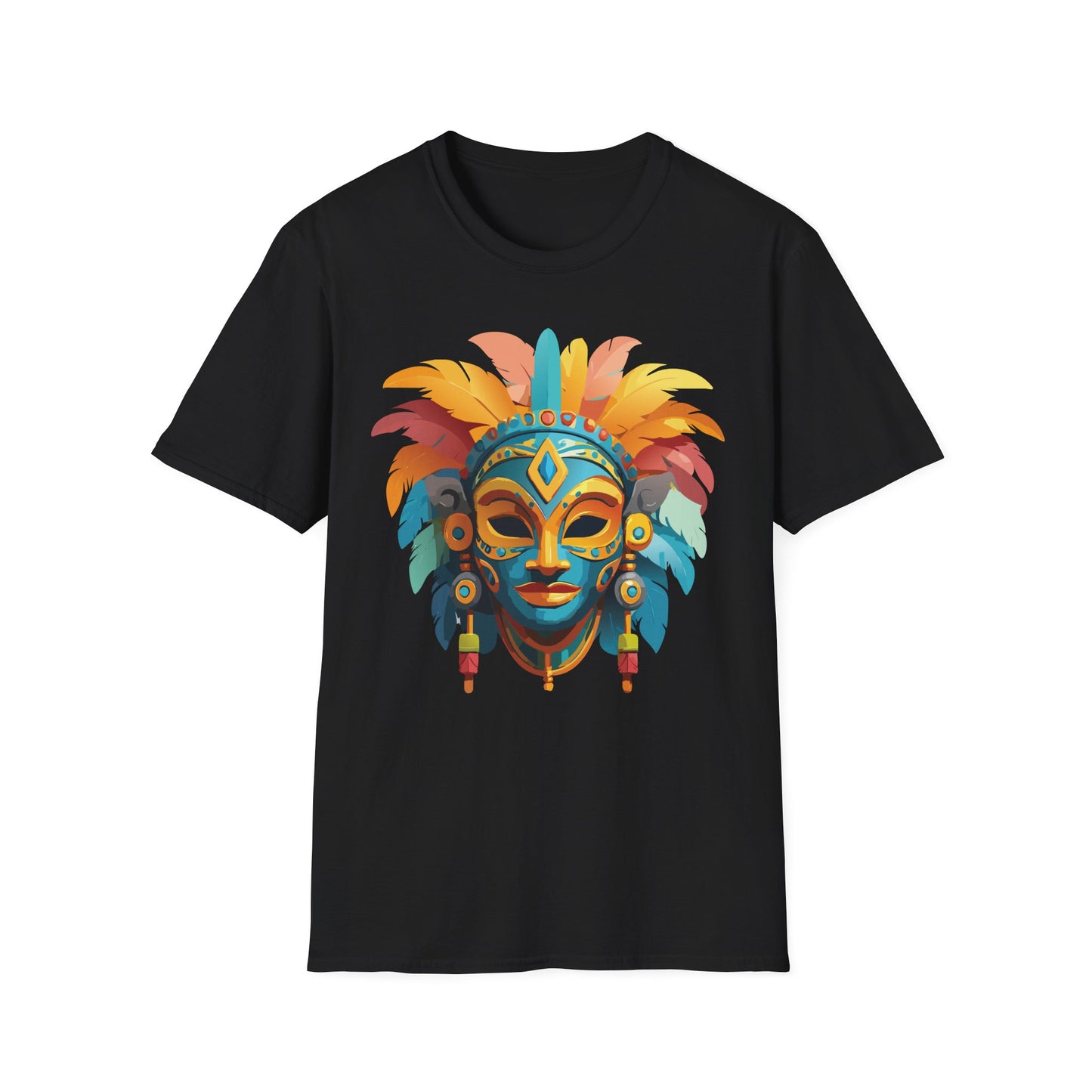 Mask Tee Shirt, Mask Shirt, Shirt with Mask, Masquerade Tees