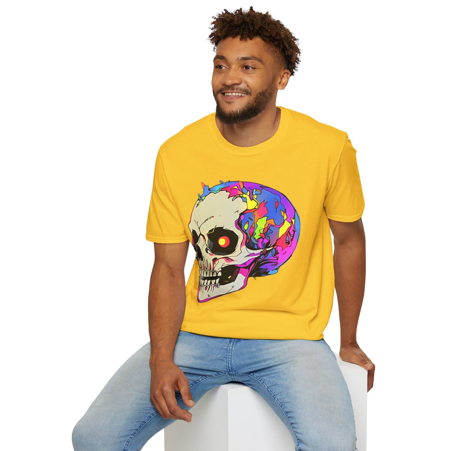 Skull Tee Shirt, Skeleton Shirt, Shirt with Skull, Shirt with Skeleton