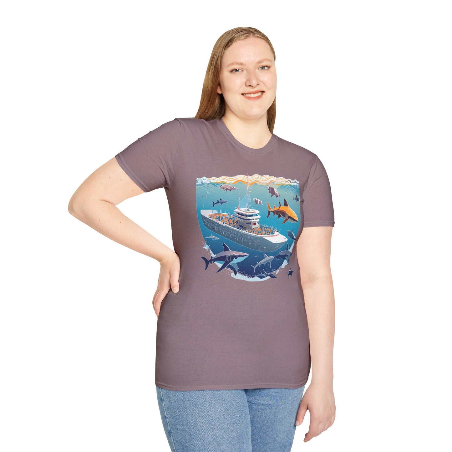 Ocean Tee Shirt, Ocean Shirt, Shirt with Ocean, U boat Tees, Shirt with U-Boat