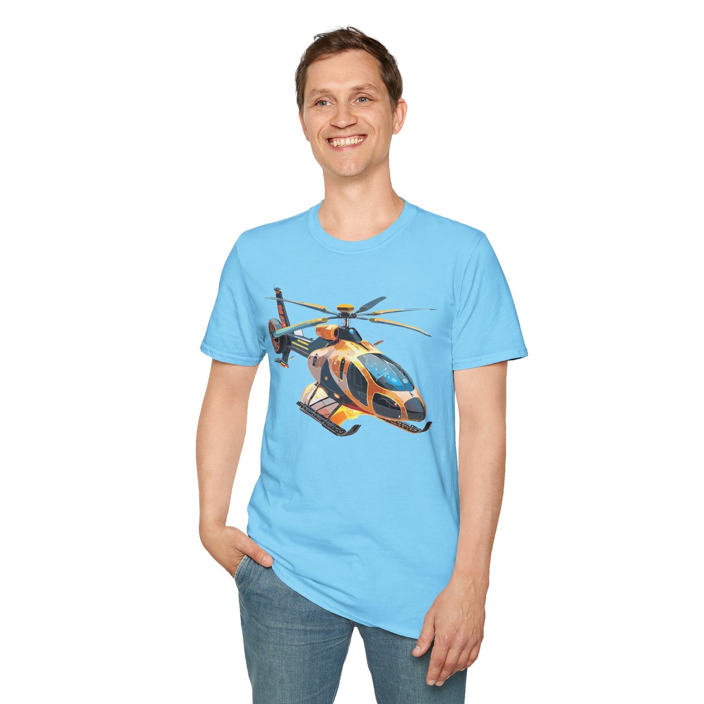 Chopper Shirt, Helicopter Shirt, Shirt with Helicopter, T Shirt with Chopper