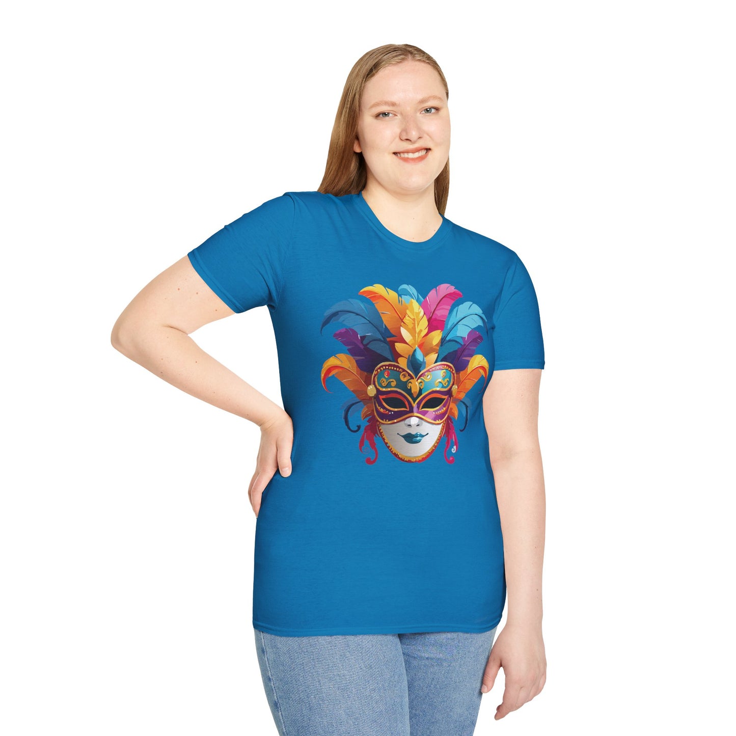 Mask Tee Shirt, Mask Shirt, Shirt with Mask, Masquerade Tees