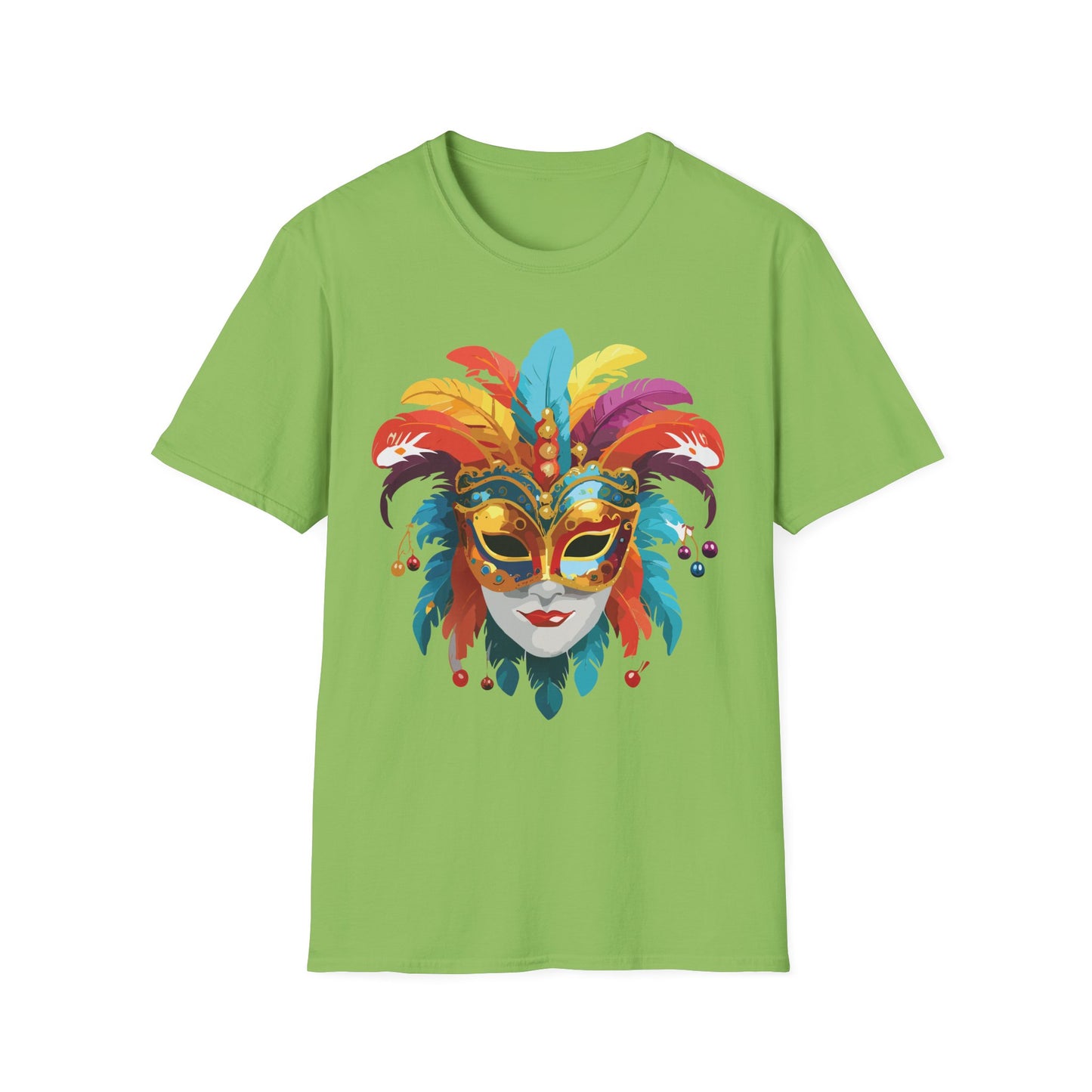 Mask Tee Shirt, Mask Shirt, Shirt with Mask, Masquerade Tees