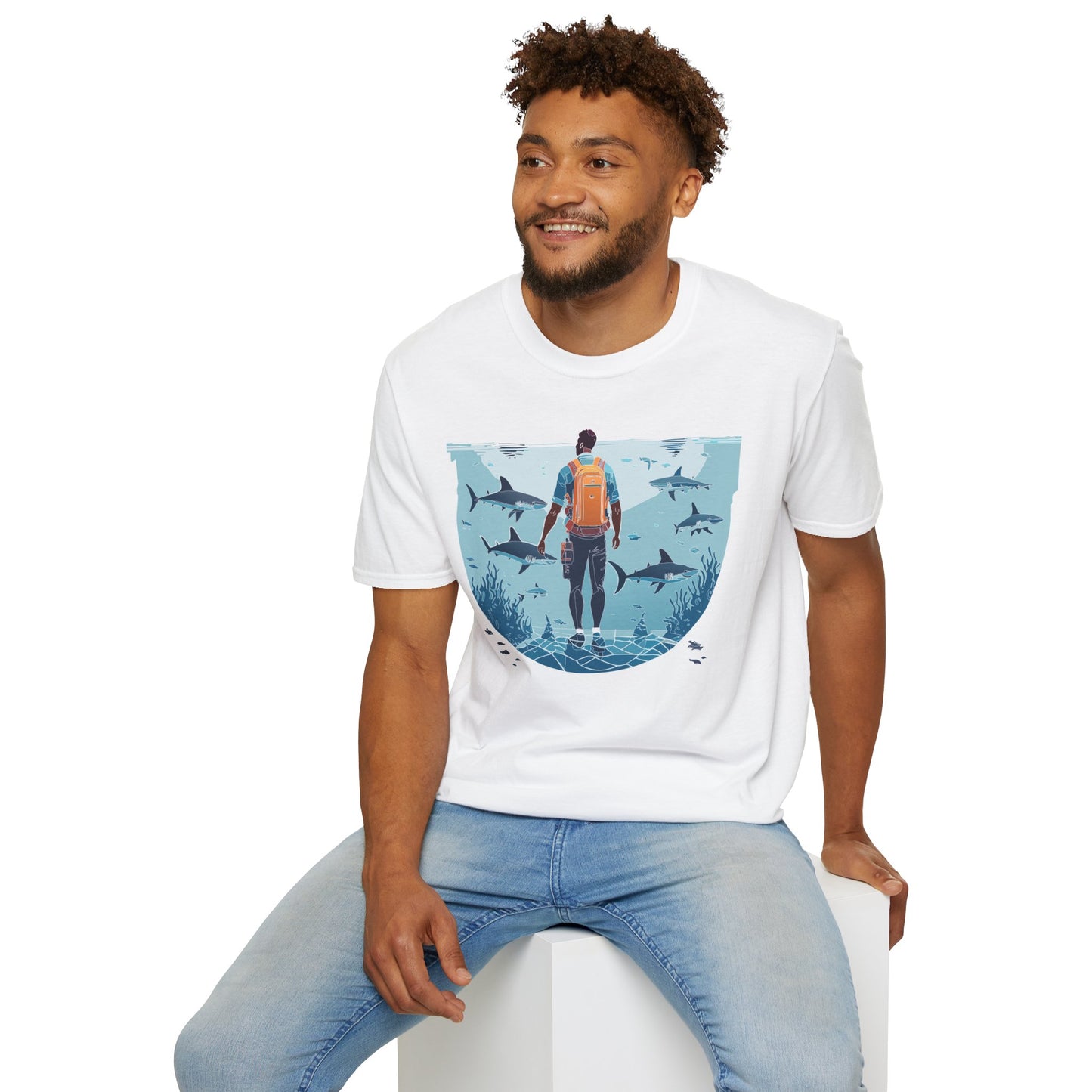 Ocean Tee Shirt, Ocean Shirt, Shirt with Ocean, U boat Tees, Shirt with U-Boat