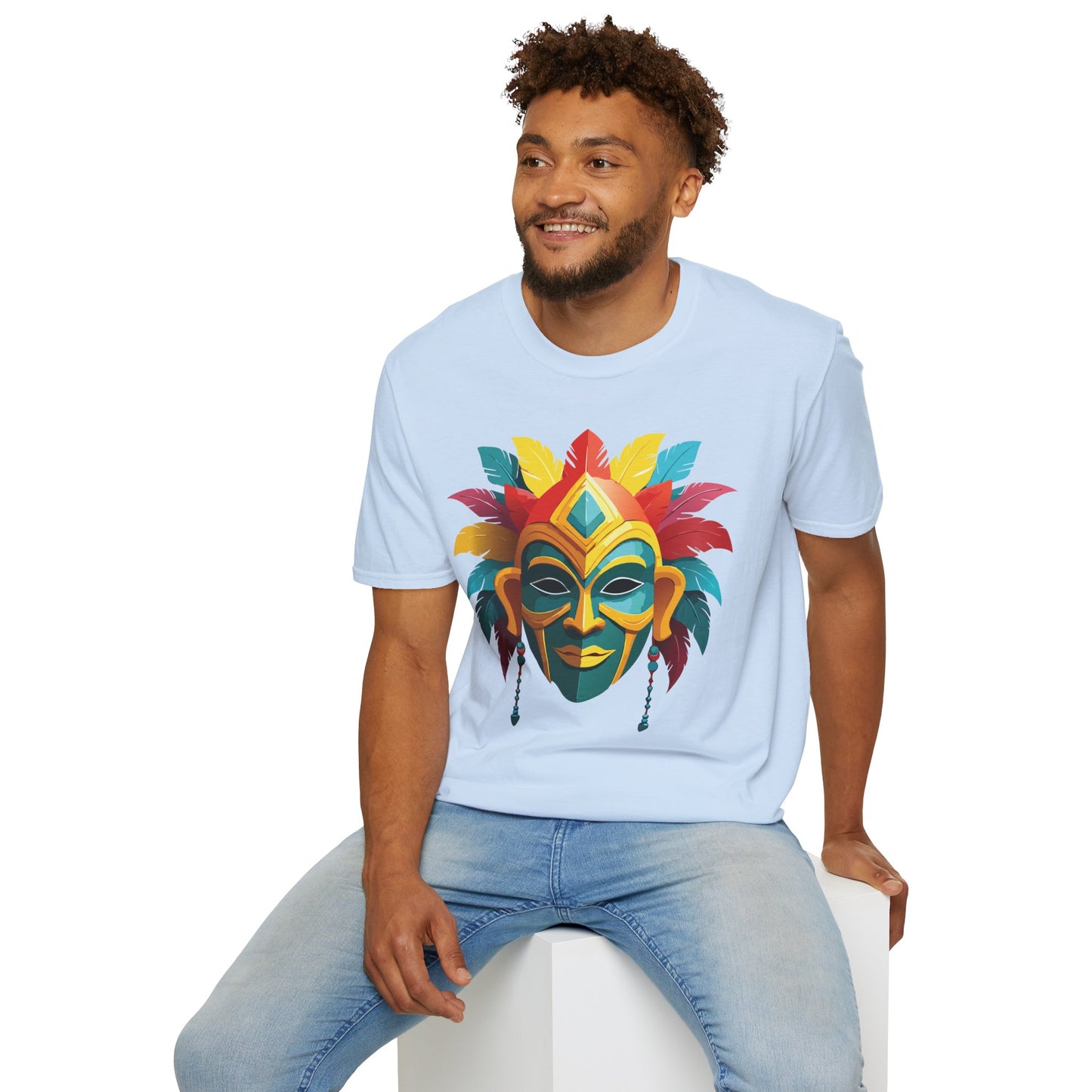 Mask Tee Shirt, Mask Shirt, Shirt with Mask, Masquerade Tees