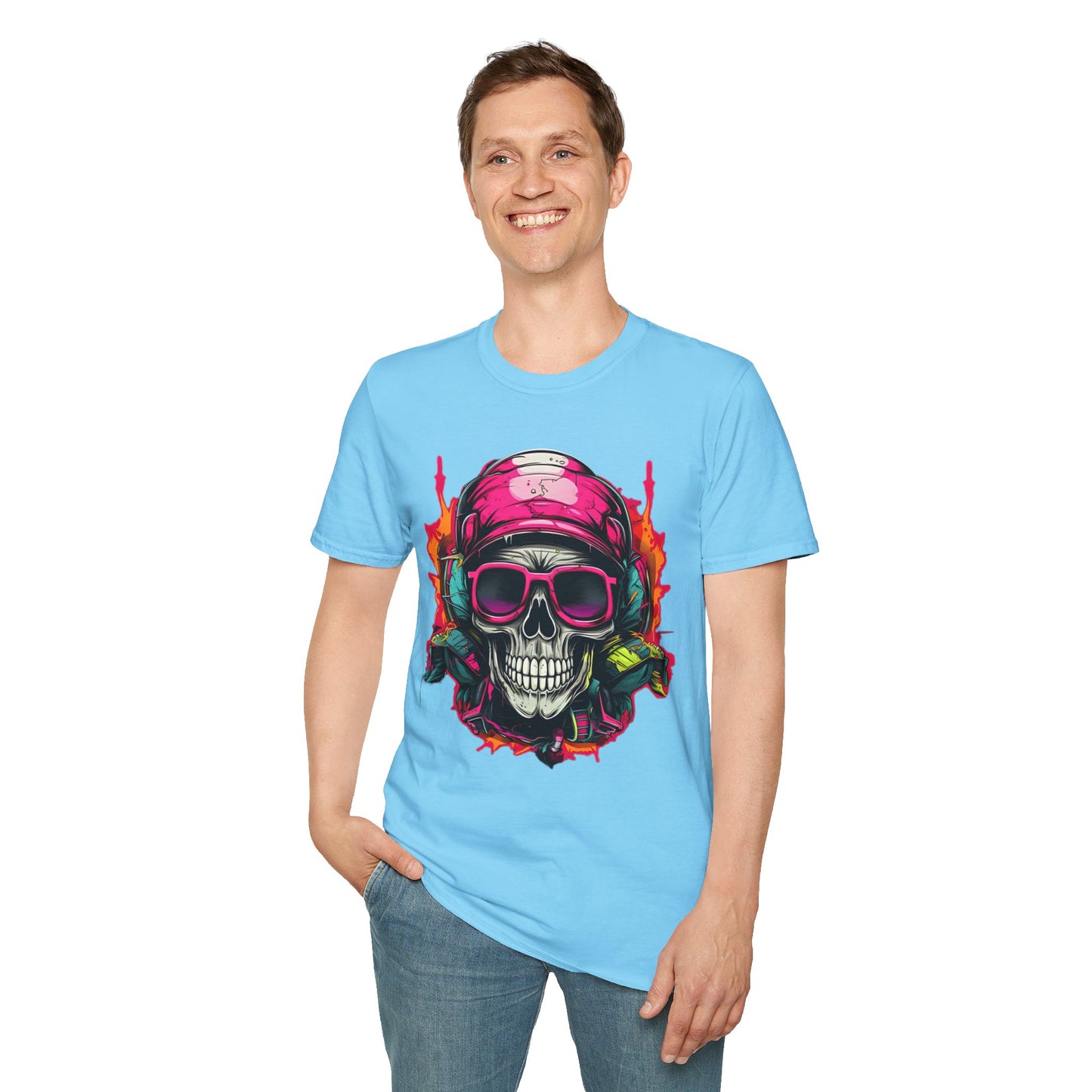 Skull Tee Shirt, Skeleton Shirt, Shirt with Skull, Shirt with Skeleton
