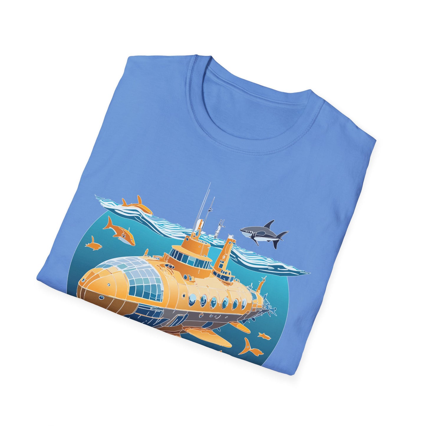 Ocean Tee Shirt, Ocean Shirt, Shirt with Ocean, U boat Tees, Shirt with U-Boat