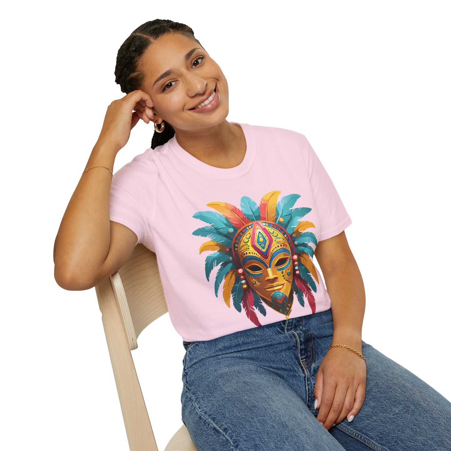 Mask Tee Shirt, Mask Shirt, Shirt with Mask, Masquerade Tees
