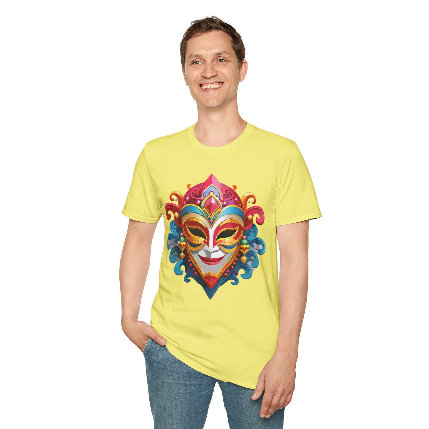 Mask Tee Shirt, Mask Shirt, Shirt with Mask, Masquerade Tees