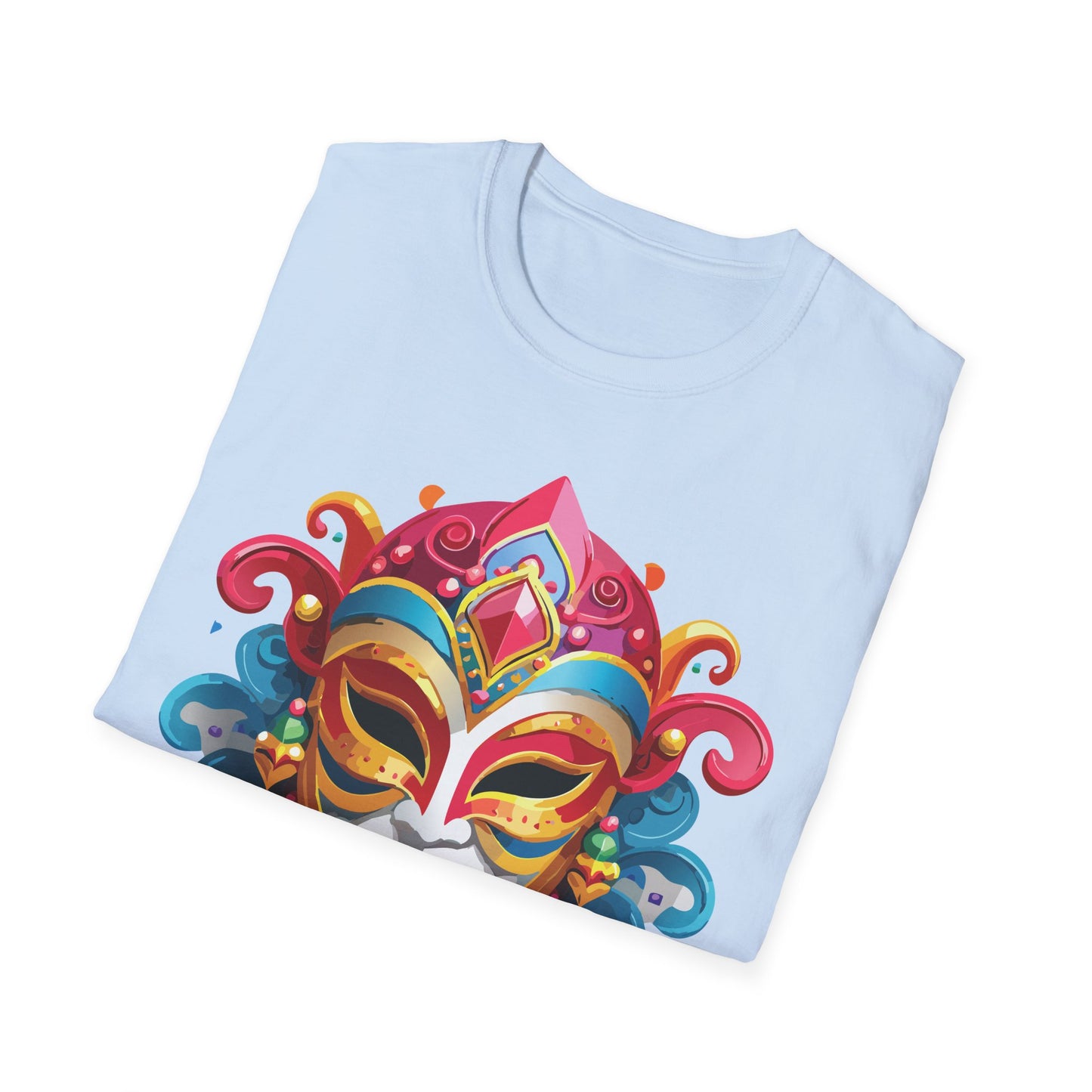 Mask Tee Shirt, Mask Shirt, Shirt with Mask, Masquerade Tees