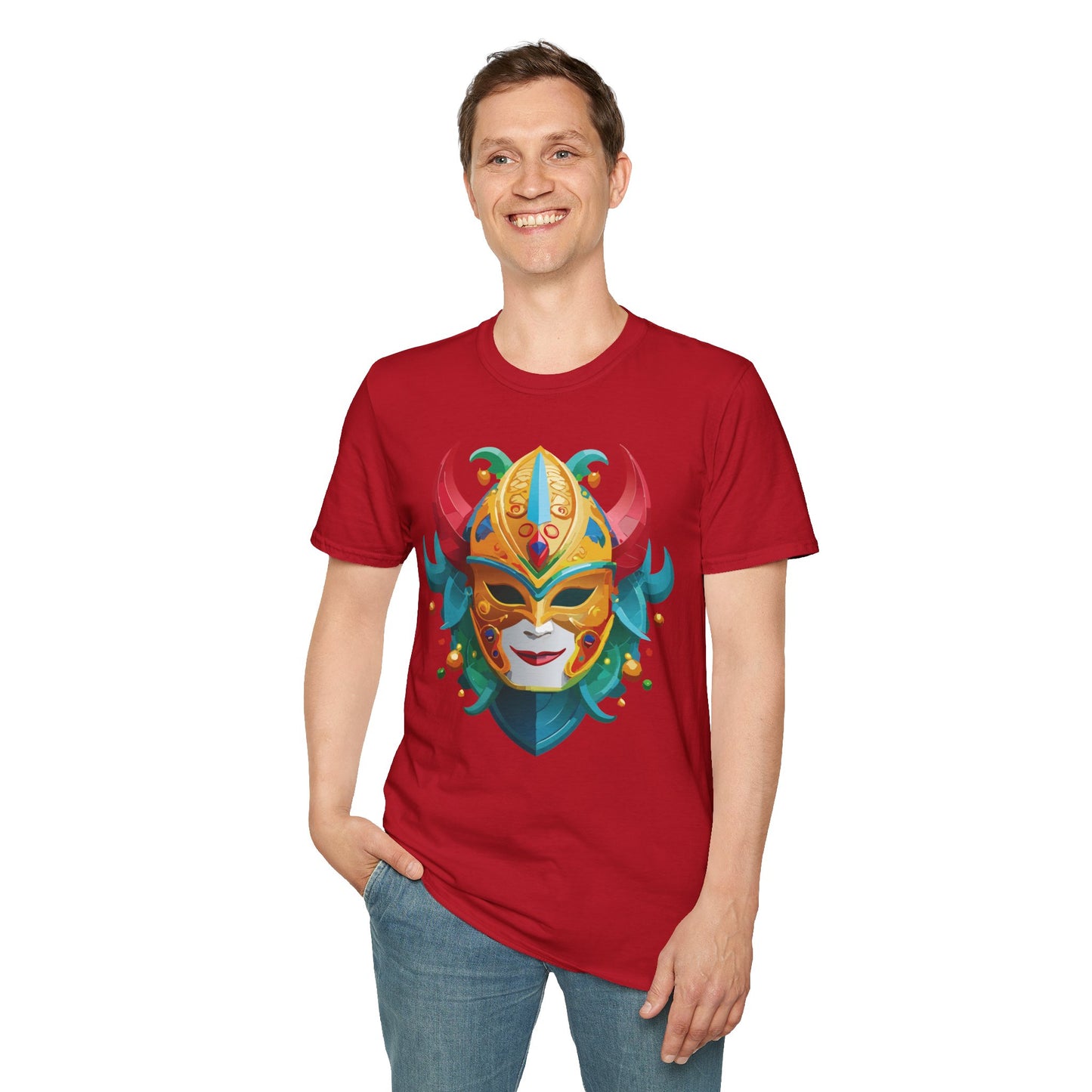 Mask Tee Shirt, Mask Shirt, Shirt with Mask, Masquerade Tees