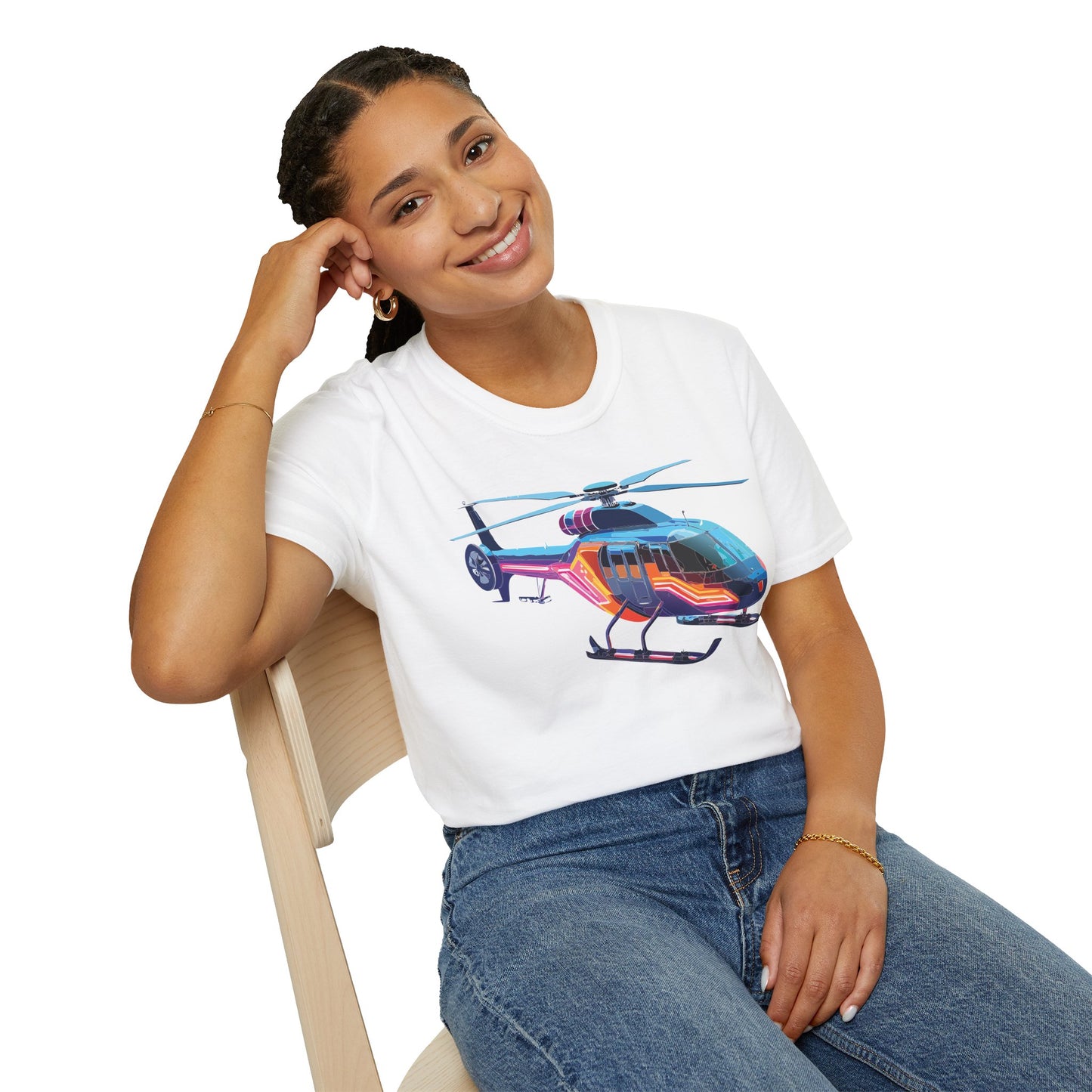 Chopper Shirt, Helicopter Shirt, Shirt with Helicopter, T Shirt with Chopper