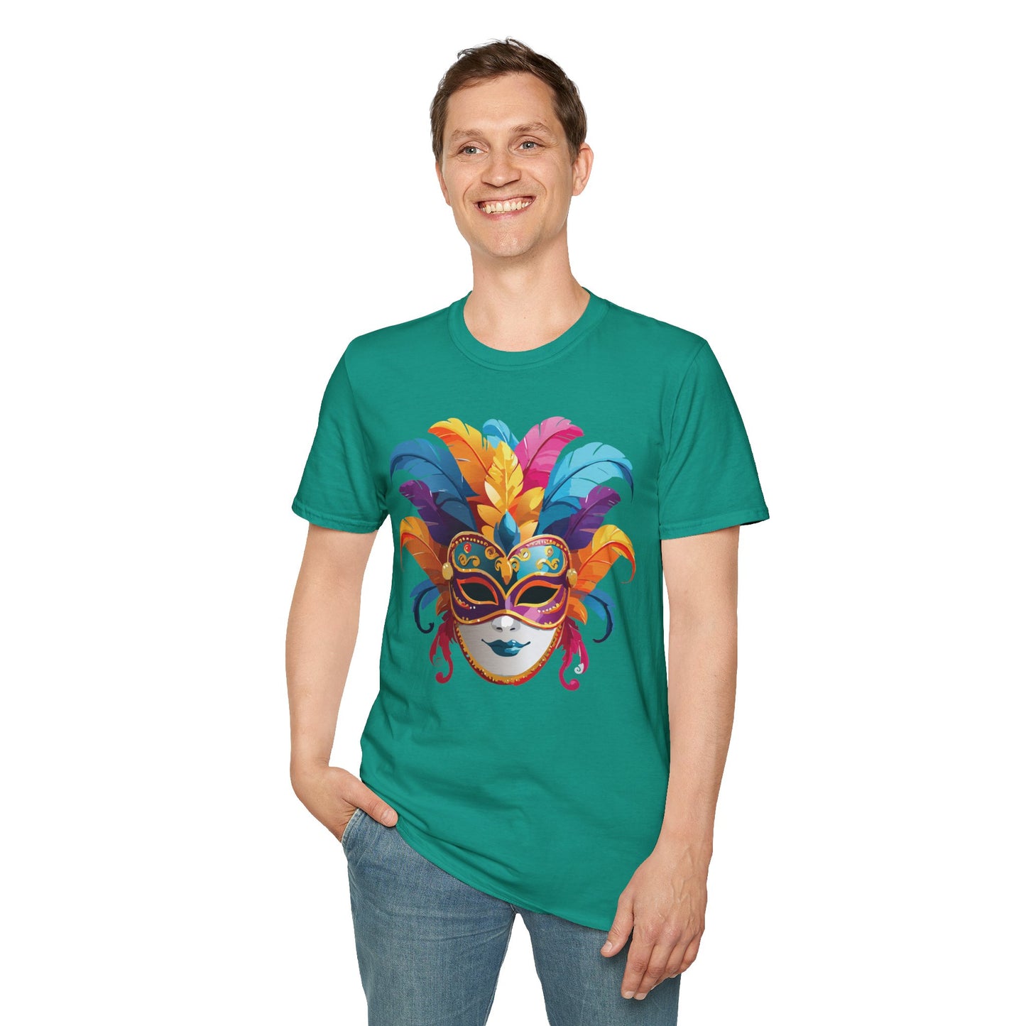 Mask Tee Shirt, Mask Shirt, Shirt with Mask, Masquerade Tees