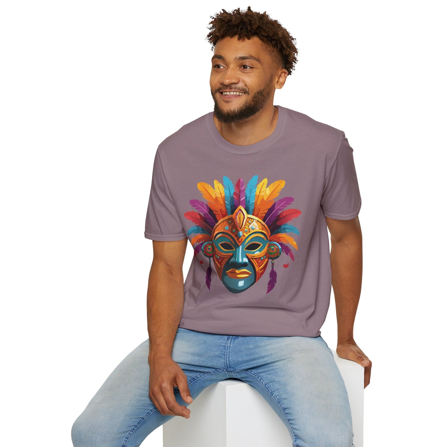 Mask Tee Shirt, Mask Shirt, Shirt with Mask, Masquerade Tees