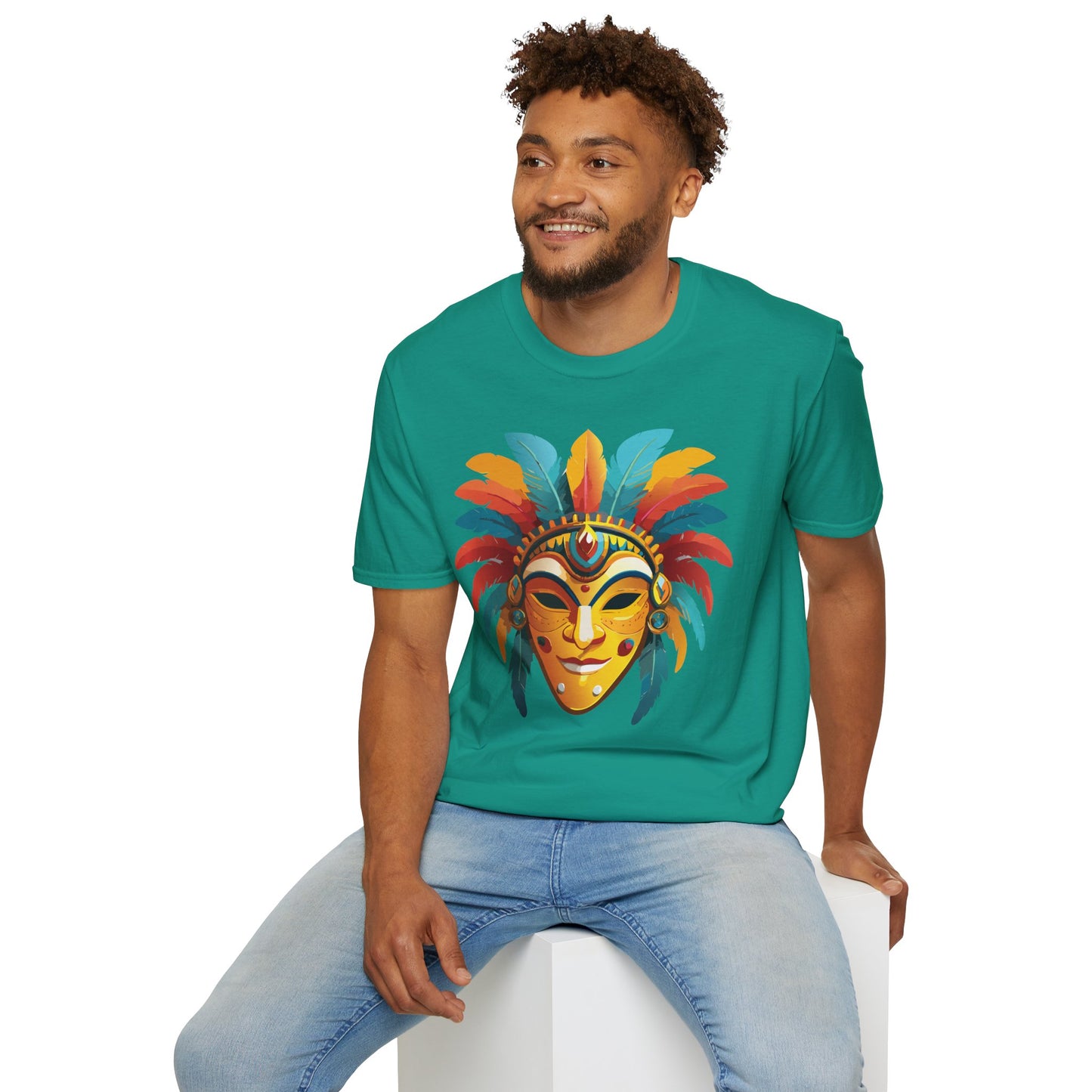 Mask Tee Shirt, Mask Shirt, Shirt with Mask, Masquerade Tees