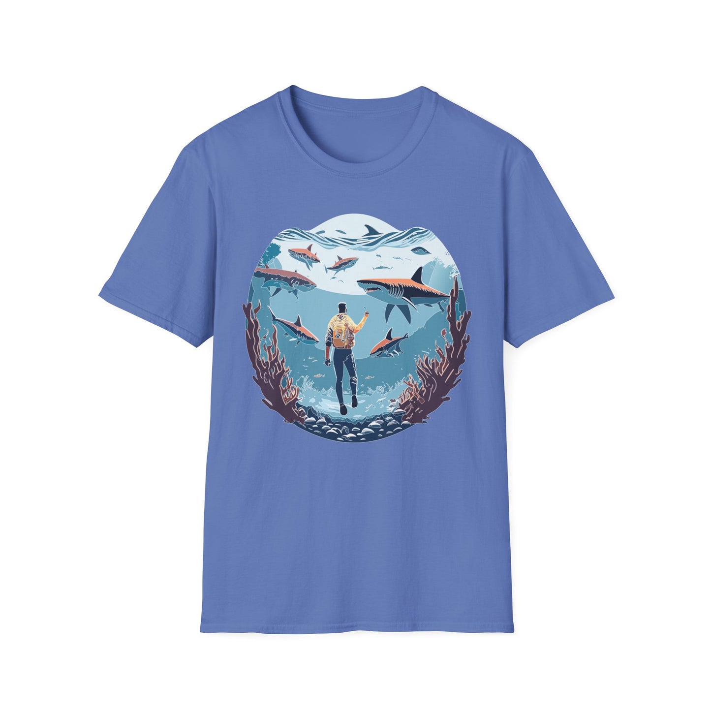 Ocean Tee Shirt, Ocean Shirt, Shirt with Ocean, U boat Tees, Shirt with U-Boat