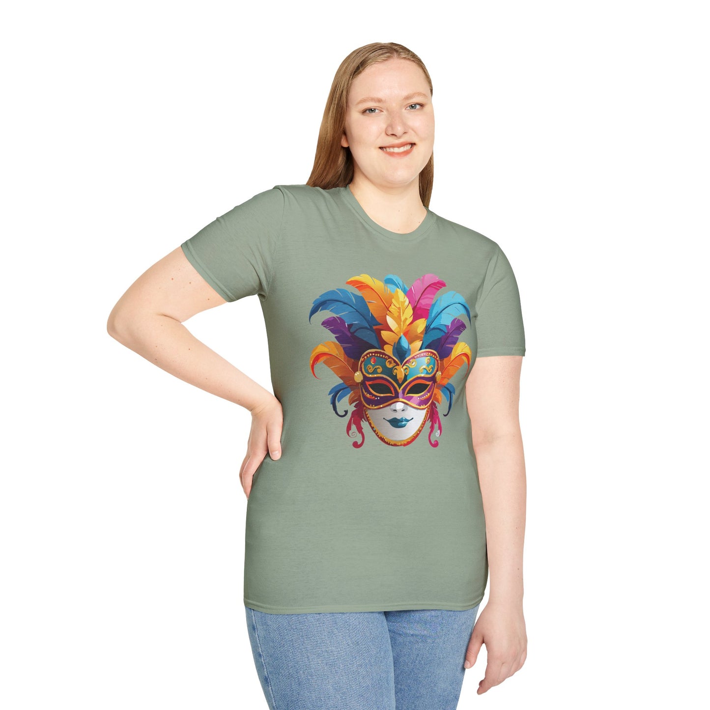 Mask Tee Shirt, Mask Shirt, Shirt with Mask, Masquerade Tees