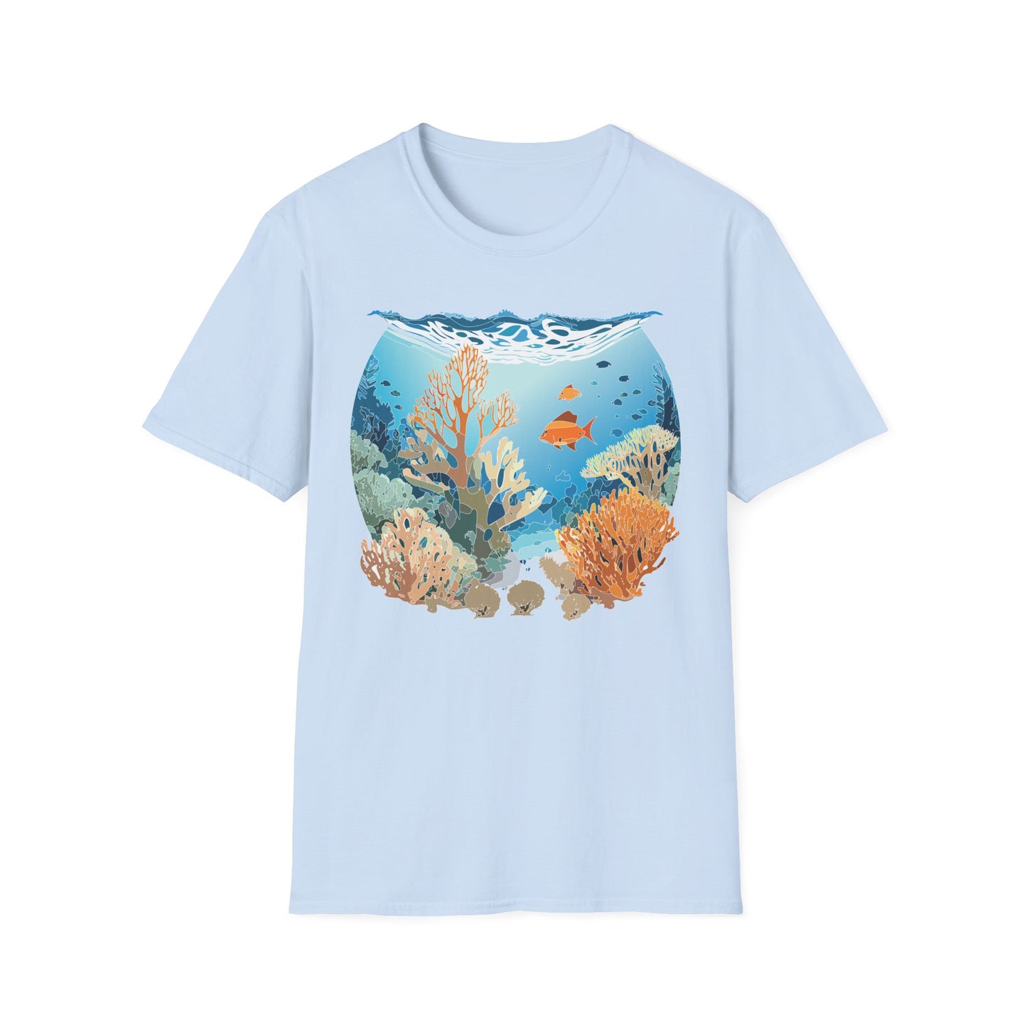 Ocean Tee Shirt, Ocean Shirt, Shirt with Ocean, U boat Tees, Shirt with U-Boat